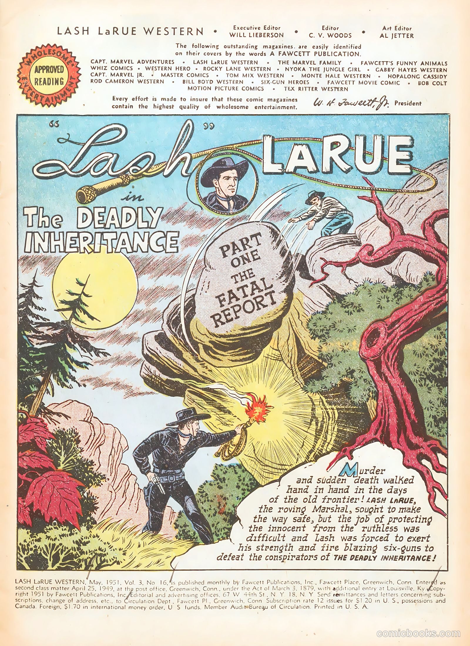 Lash LaRue Western #16 (1951) — page 3 of 36