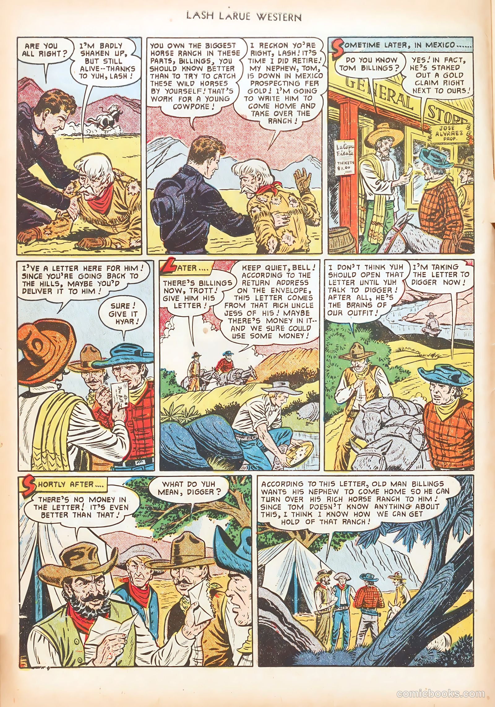 Lash LaRue Western #16 (1951) — page 6 of 36