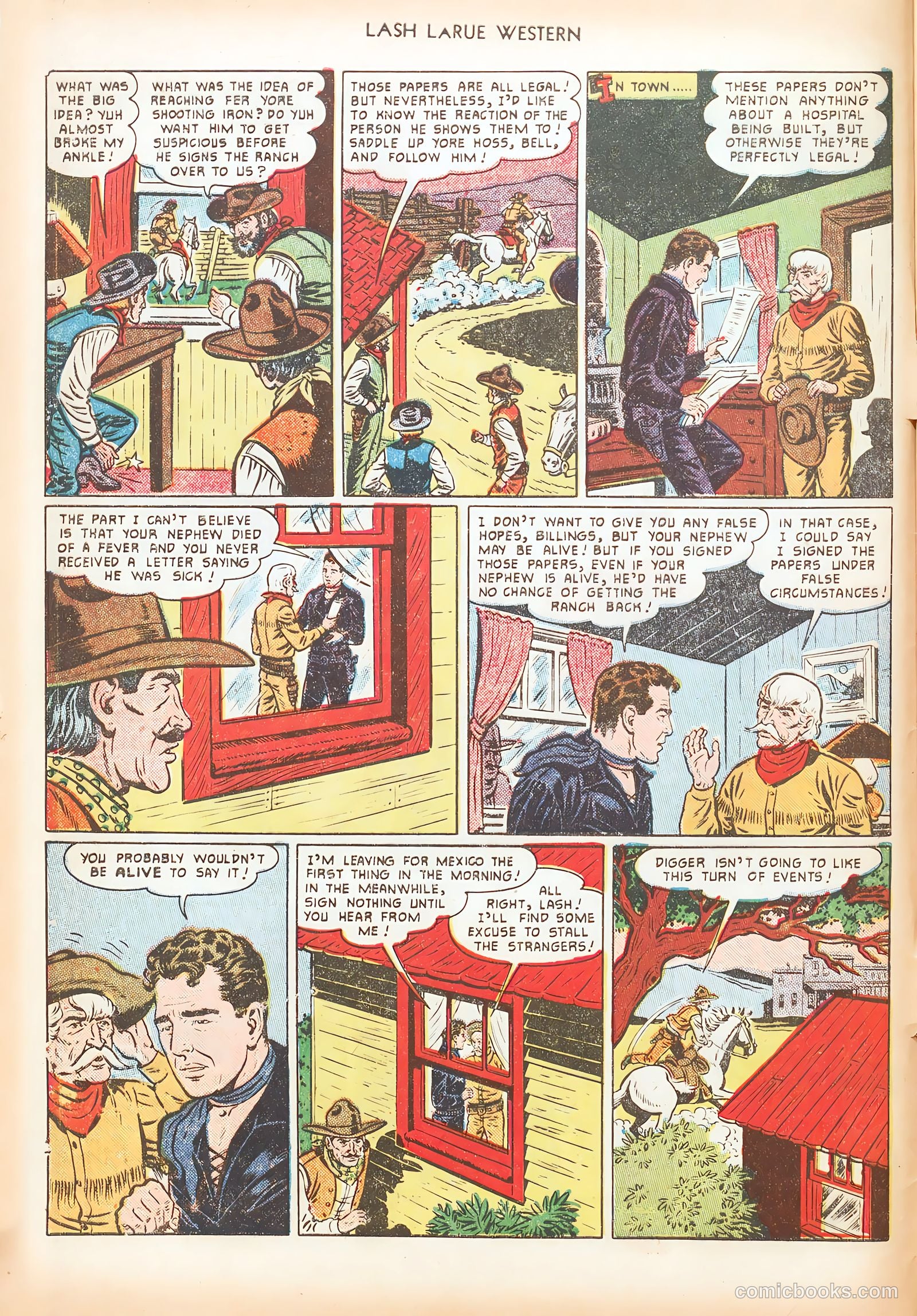 Lash LaRue Western #16 (1951) — page 8 of 36