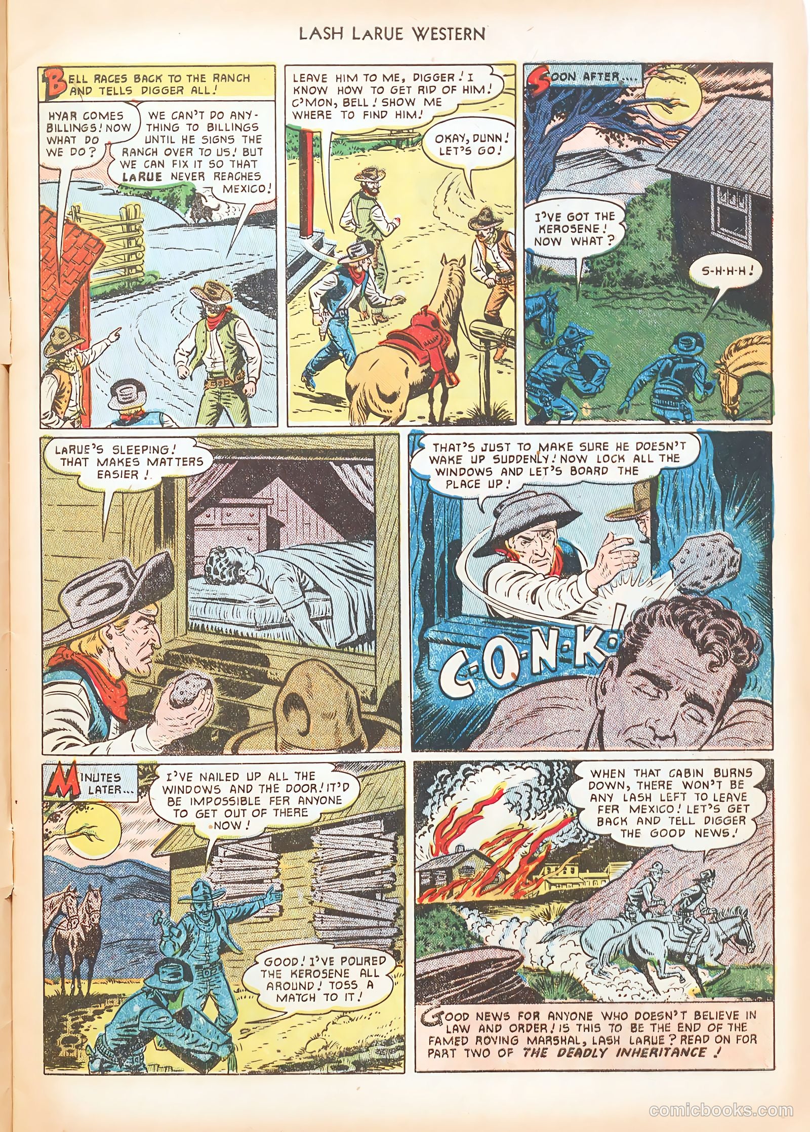 Lash LaRue Western #16 (1951) — page 9 of 36