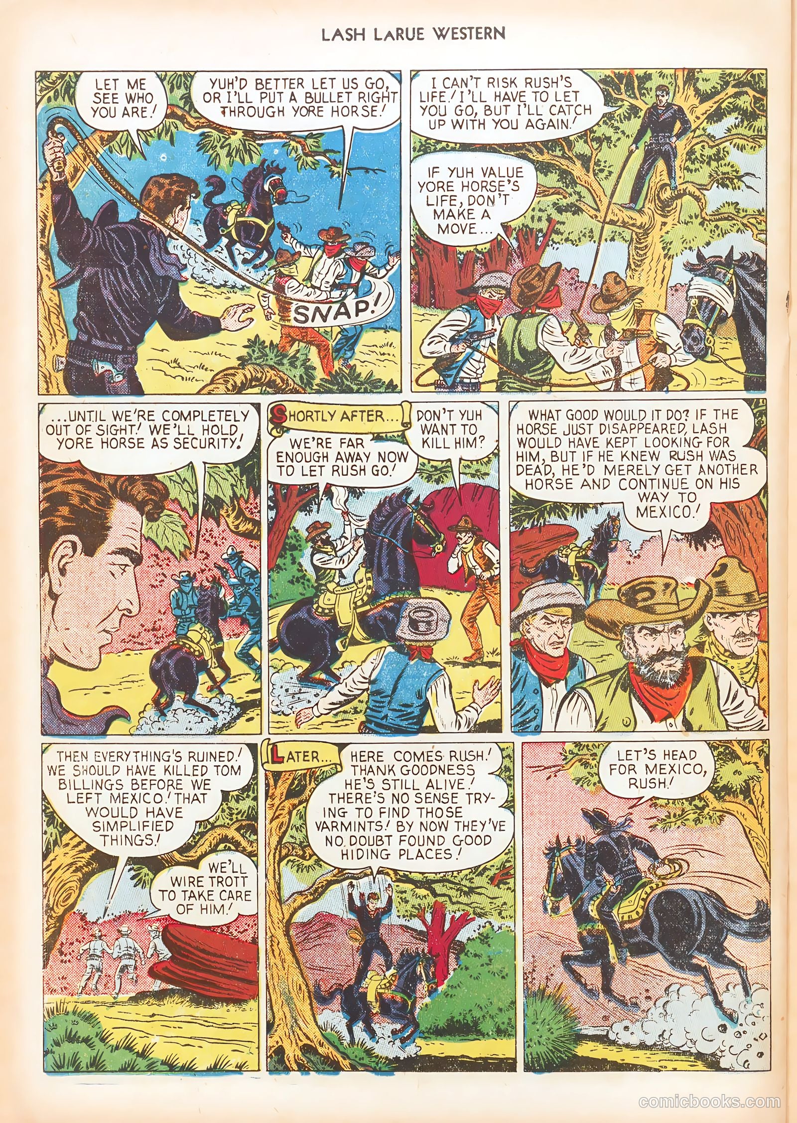 Lash LaRue Western #16 (1951) — page 22 of 36
