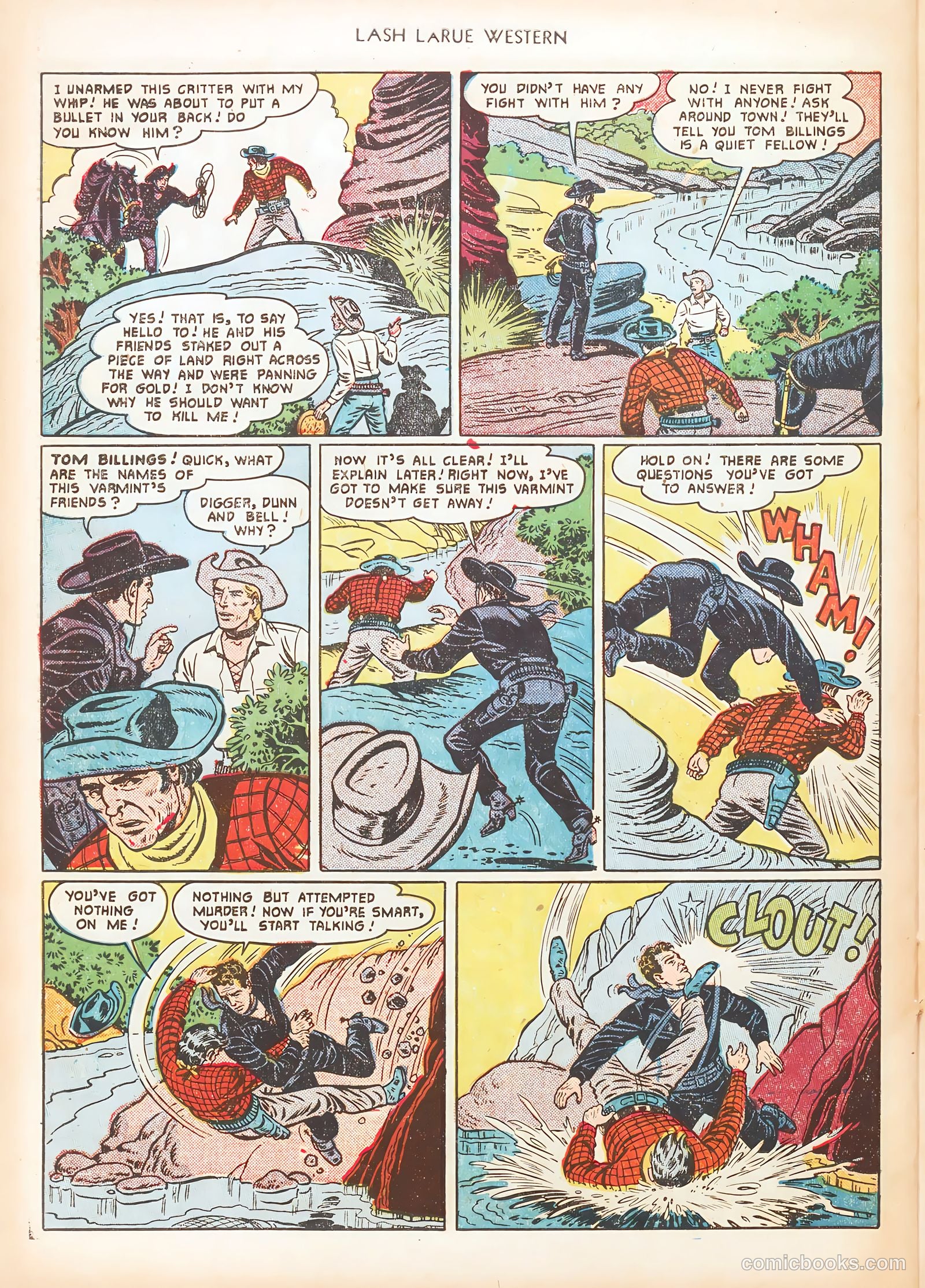 Lash LaRue Western #16 (1951) — page 30 of 36
