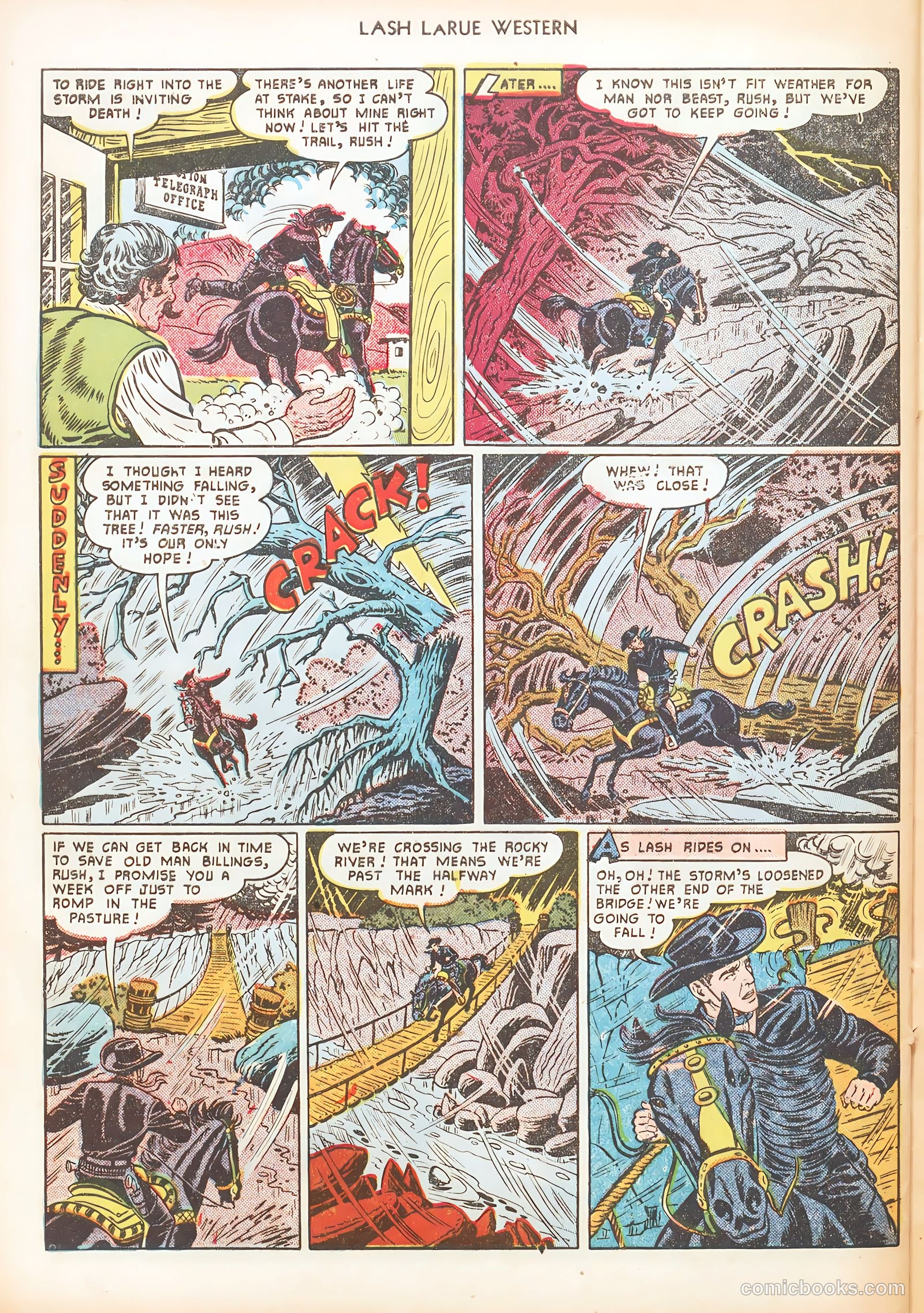 Lash LaRue Western #16 (1951) — page 32 of 36