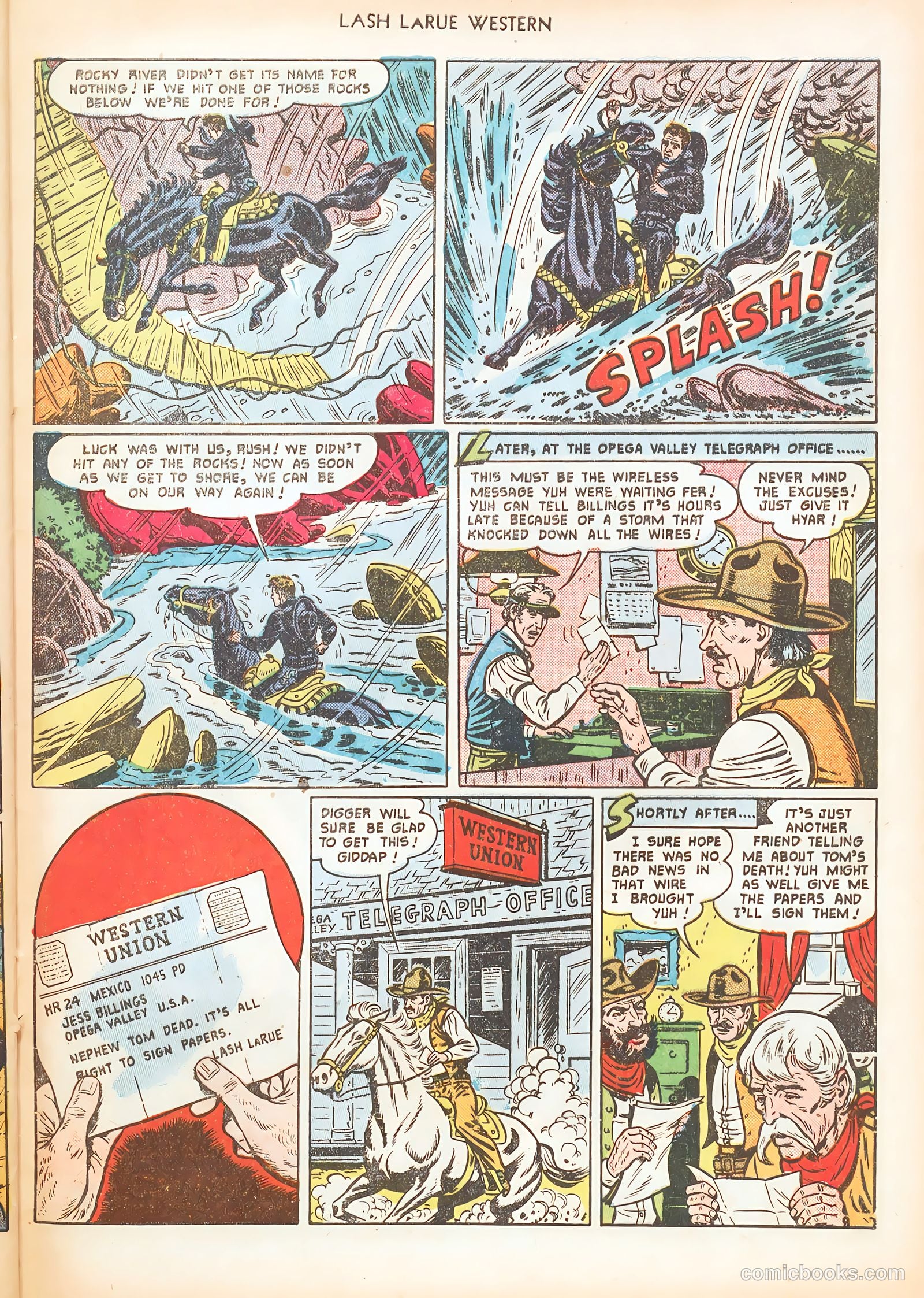 Lash LaRue Western #16 (1951) — page 33 of 36