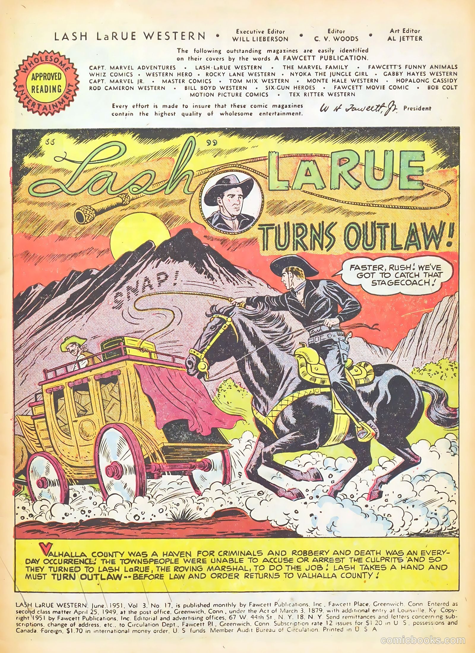 Lash LaRue Western #17 (1951) — page 3 of 36