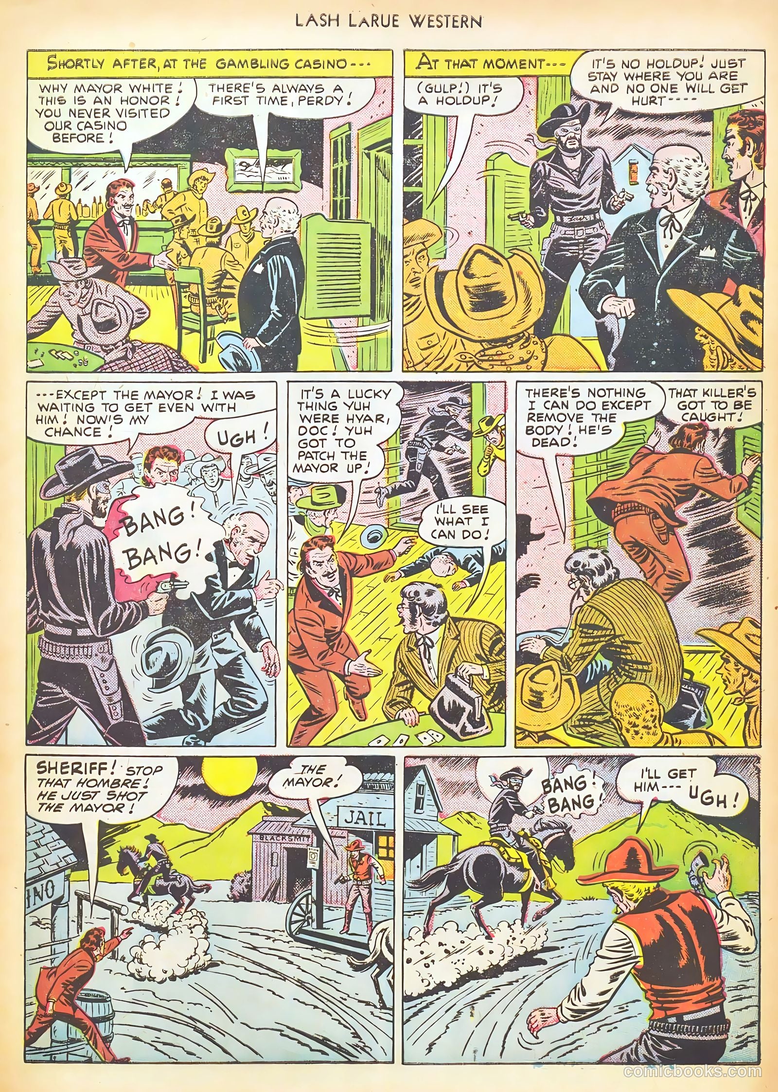 Lash LaRue Western #17 (1951) — page 9 of 36