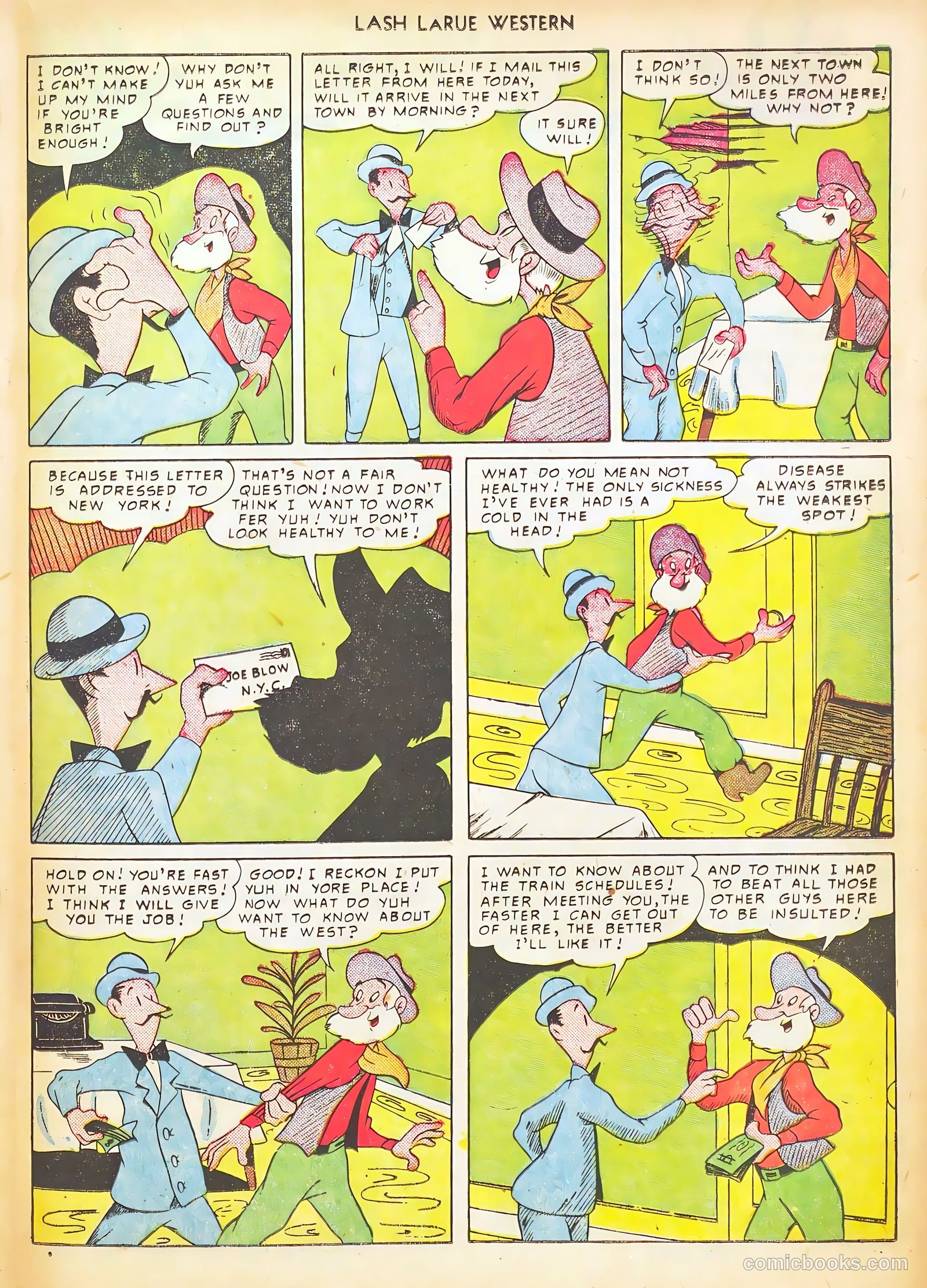 Lash LaRue Western #17 (1951) — page 21 of 36