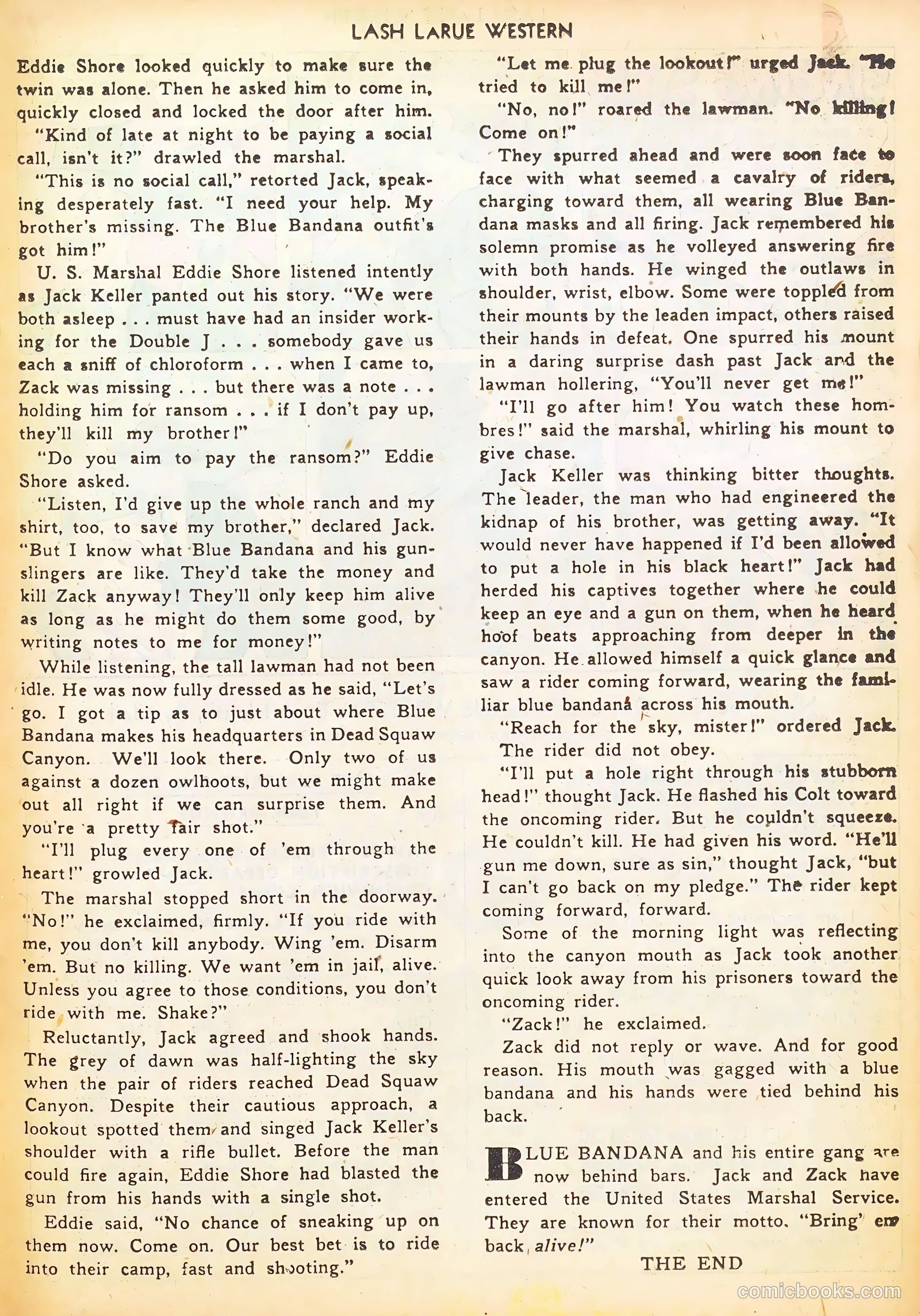 Lash LaRue Western #17 (1951) — page 23 of 36
