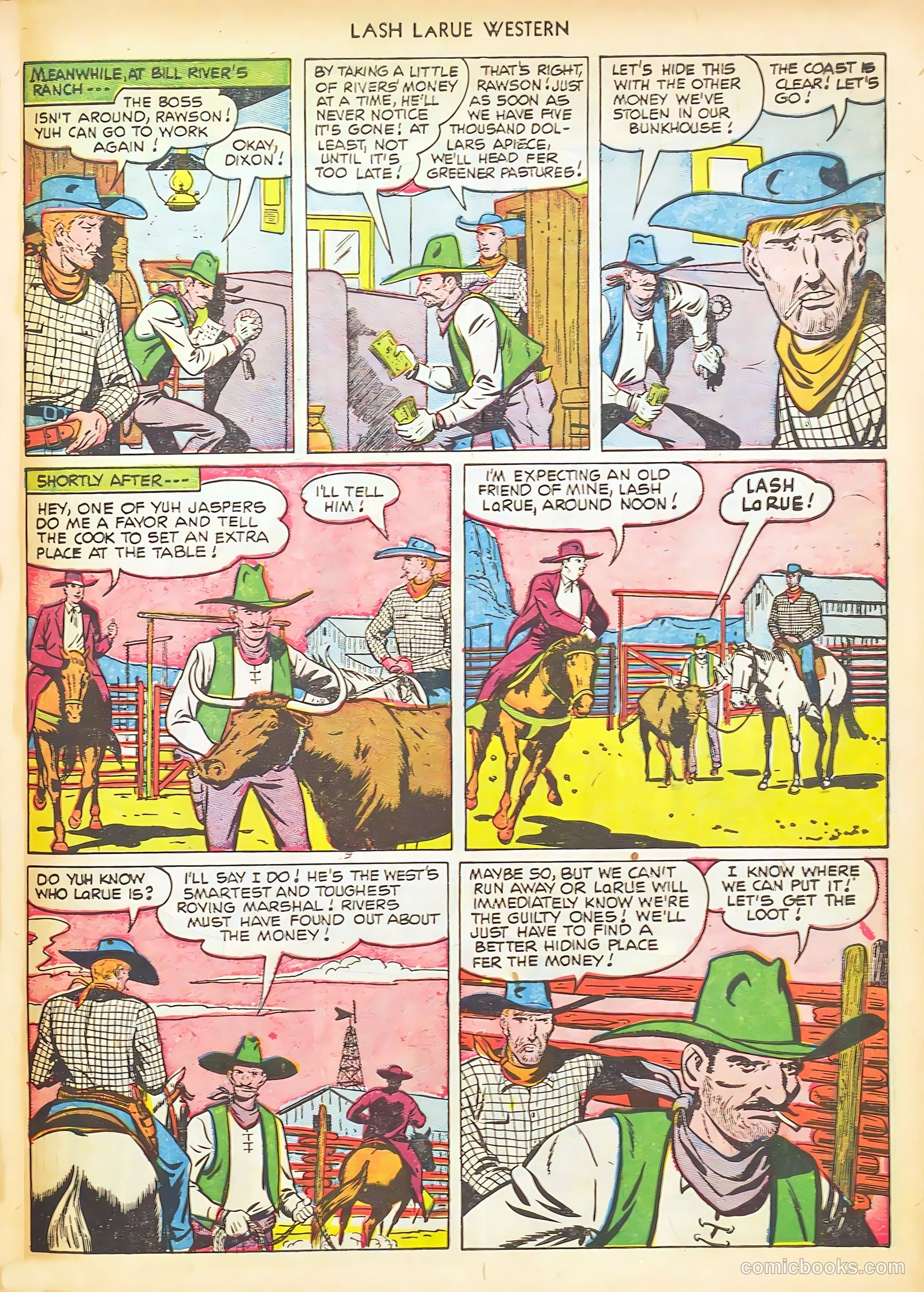 Lash LaRue Western #17 (1951) — page 27 of 36