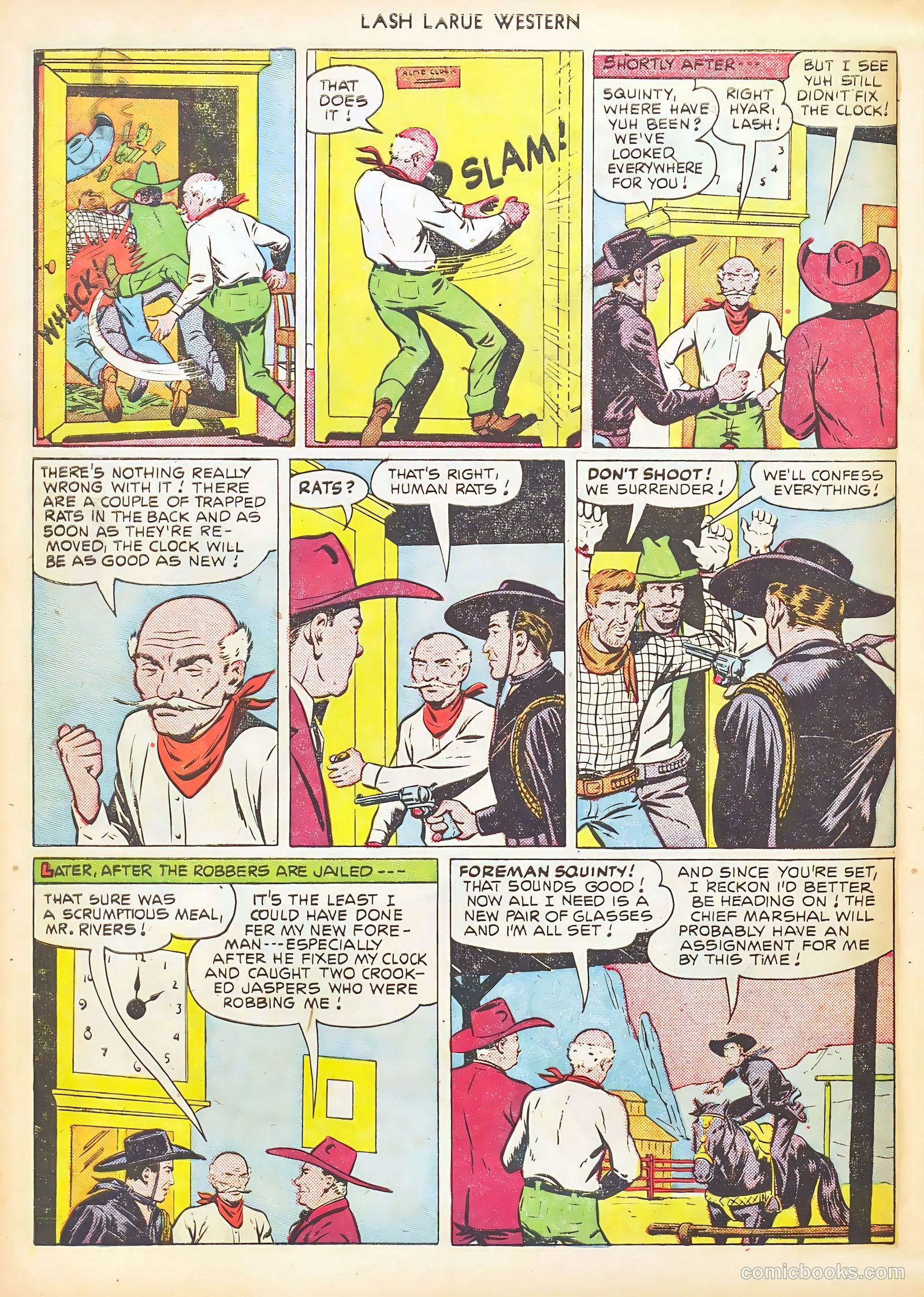 Lash LaRue Western #17 (1951) — page 32 of 36