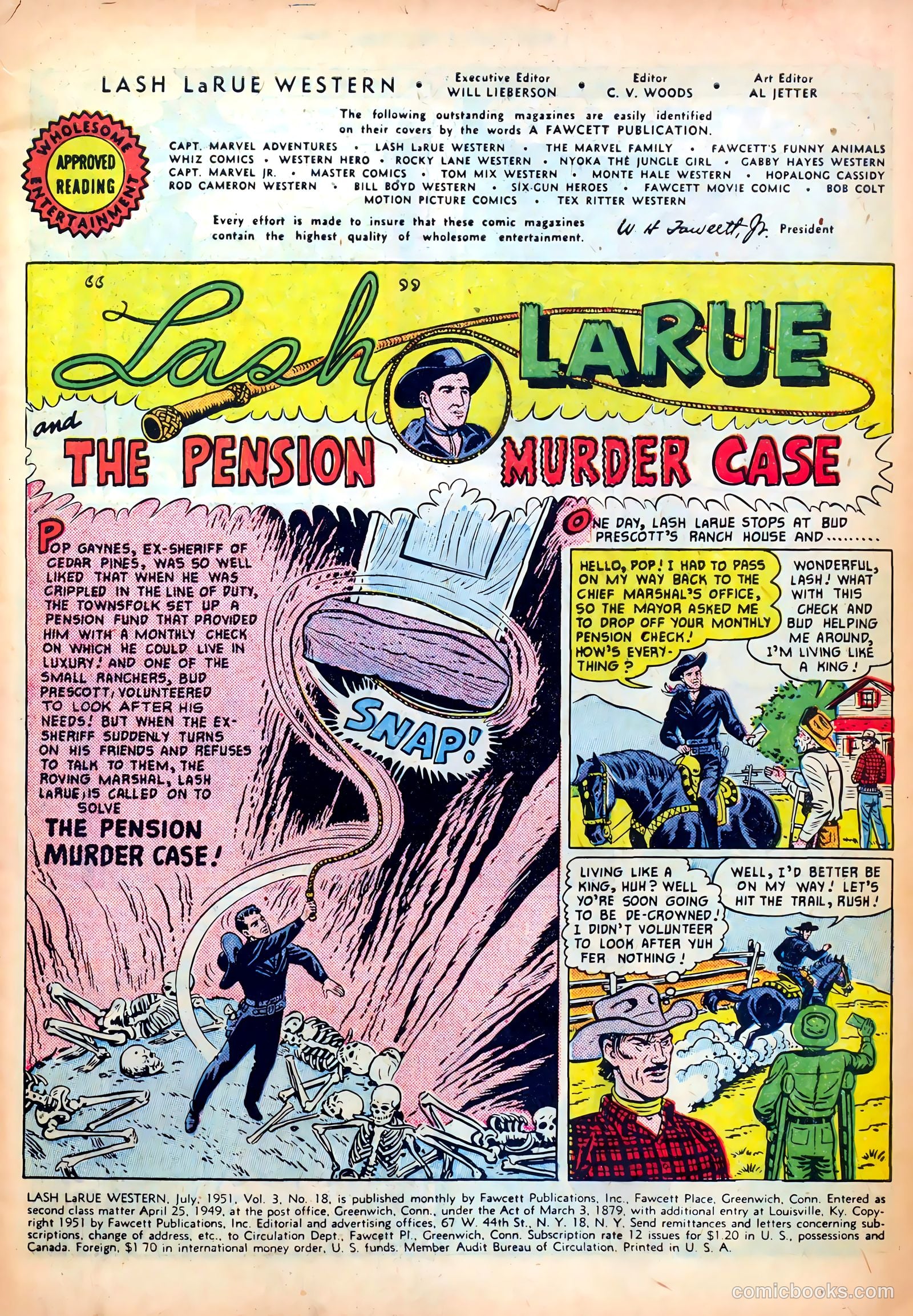 Lash LaRue Western #18 (1951) — page 3 of 36