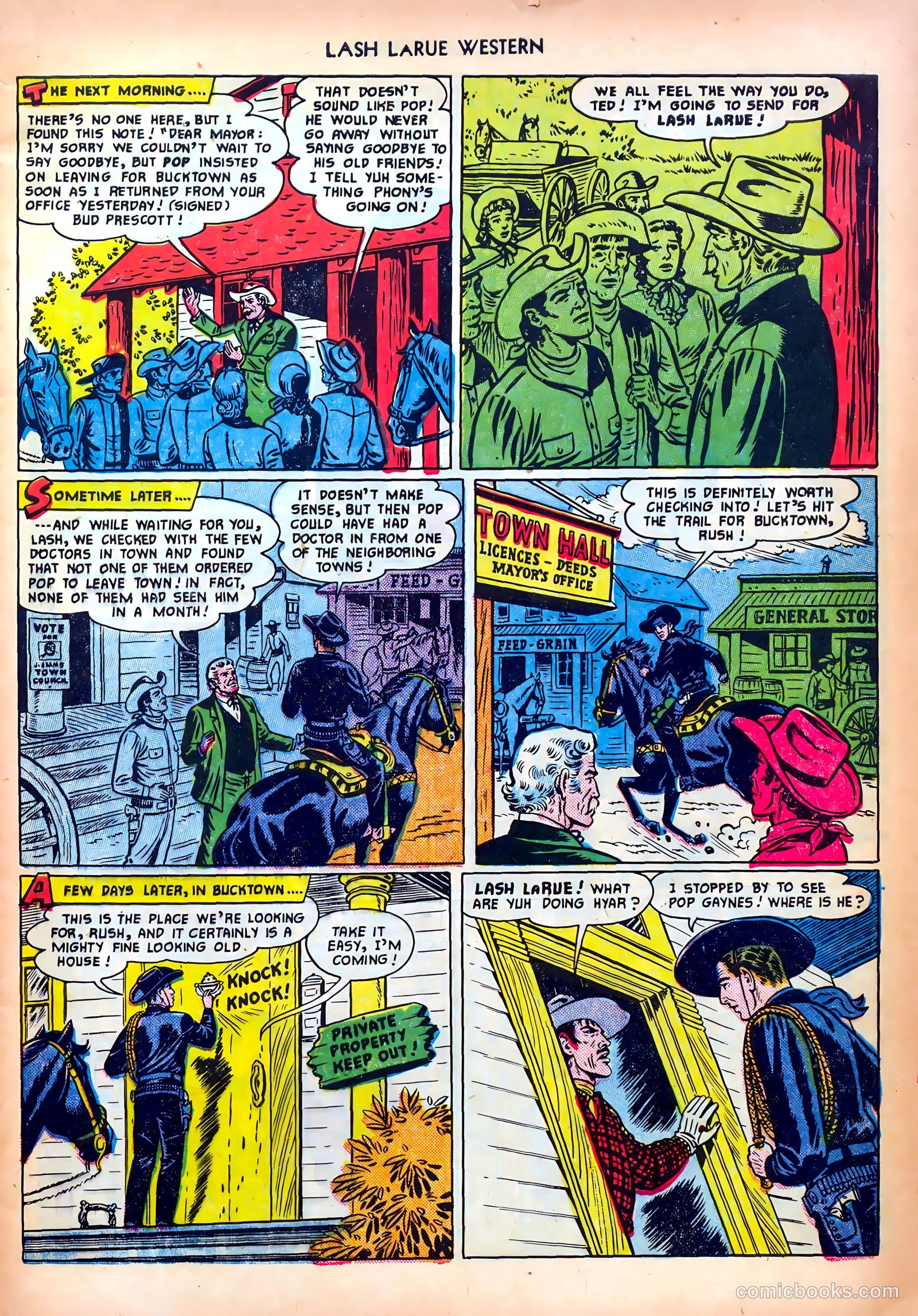 Lash LaRue Western #18 (1951) — page 5 of 36