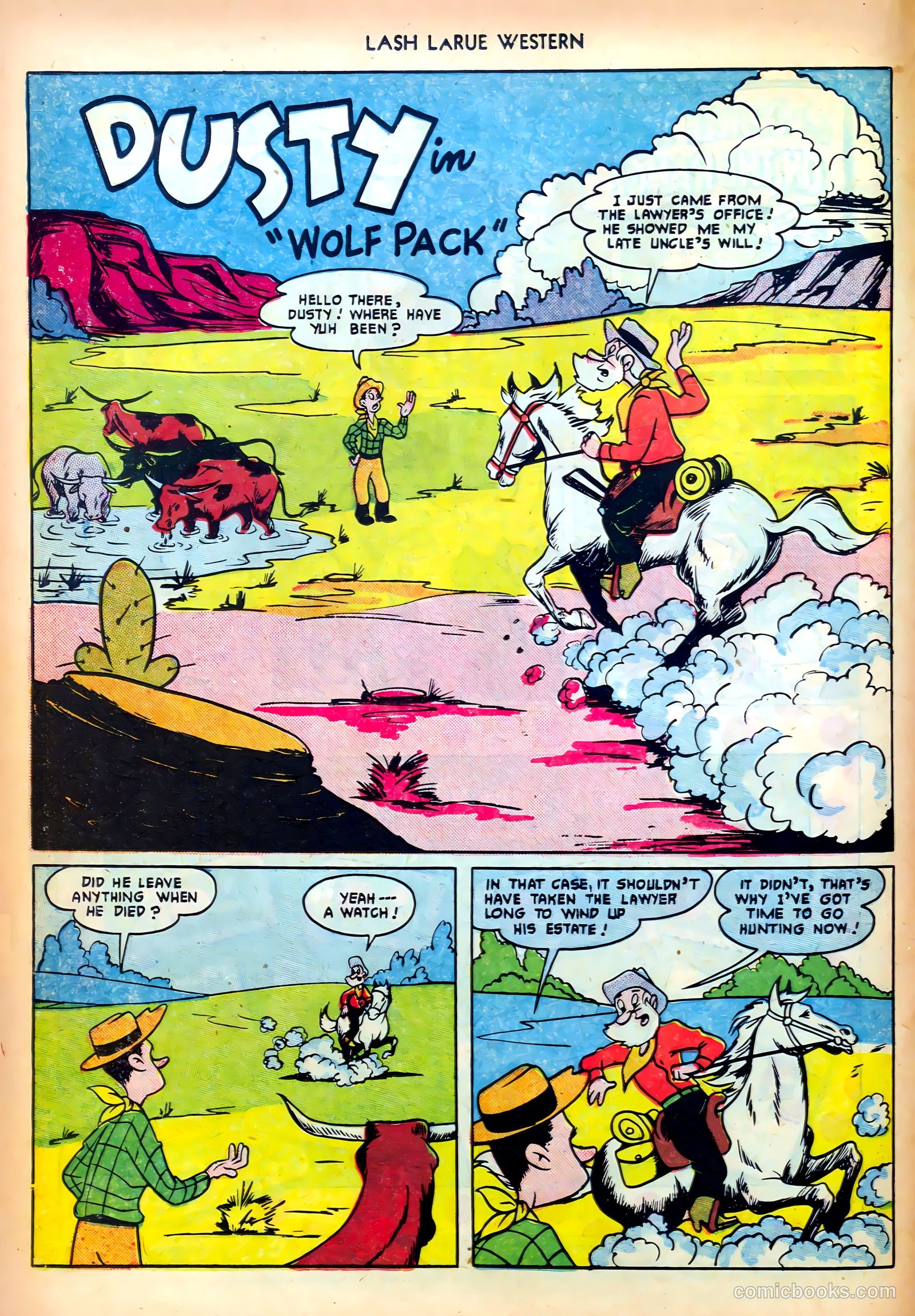 Lash LaRue Western #18 (1951) — page 14 of 36