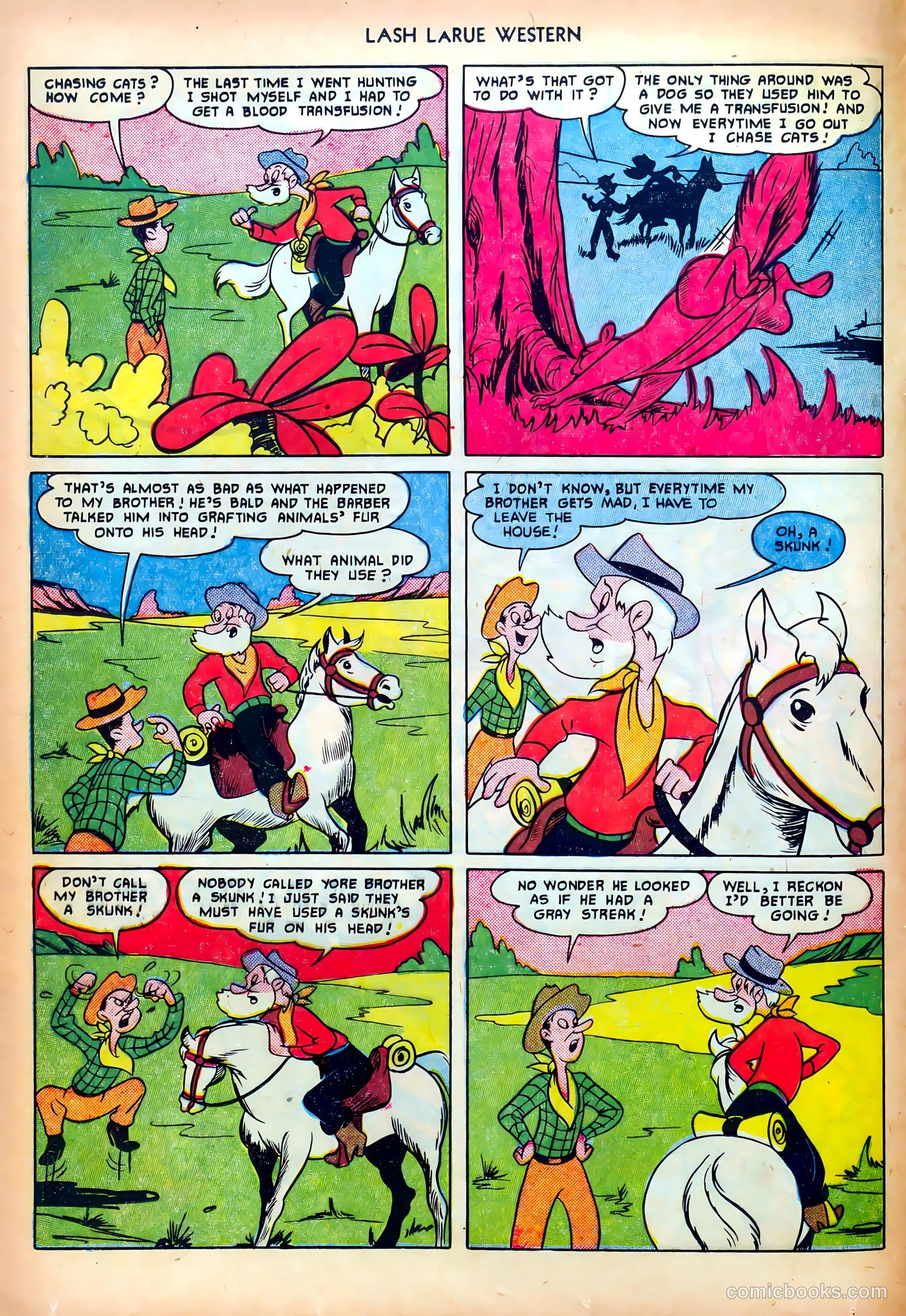 Lash LaRue Western #18 (1951) — page 16 of 36