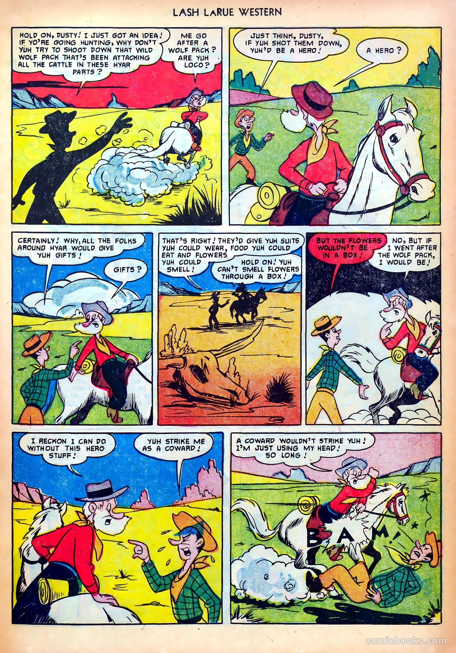 Lash LaRue Western #18 (1951) — page 17 of 36