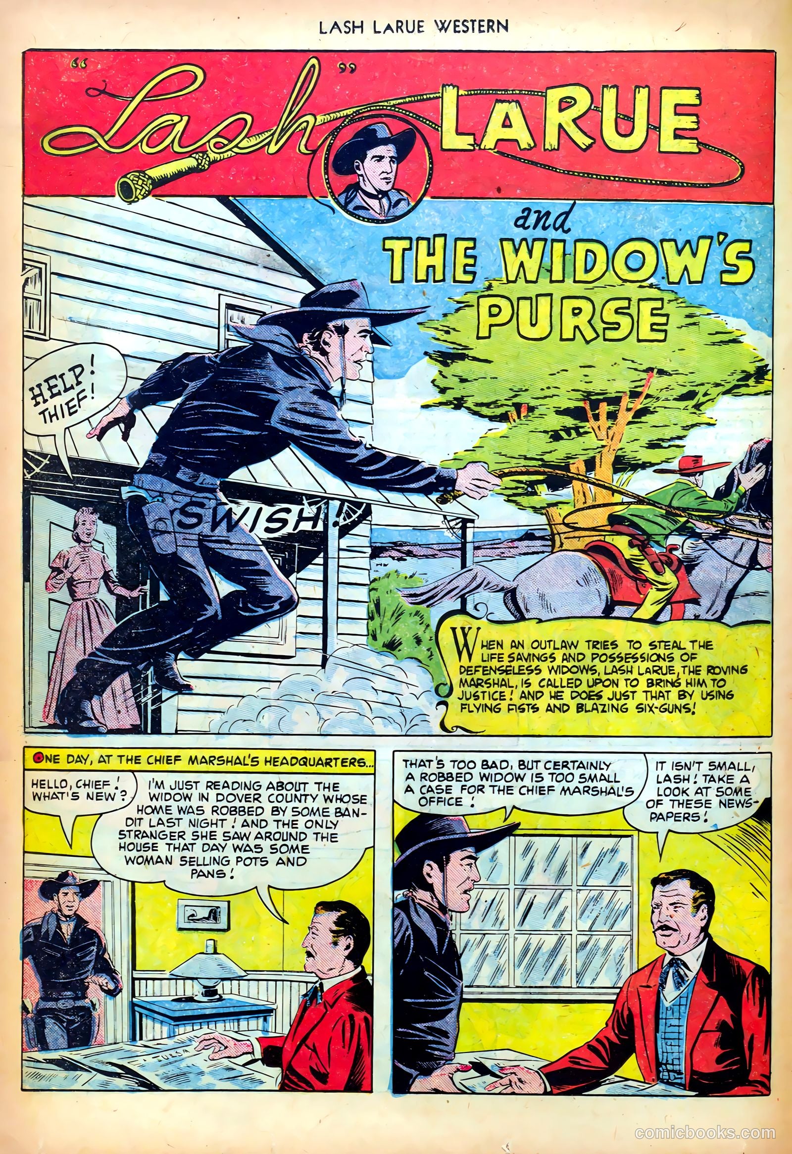 Lash LaRue Western #18 (1951) — page 18 of 36