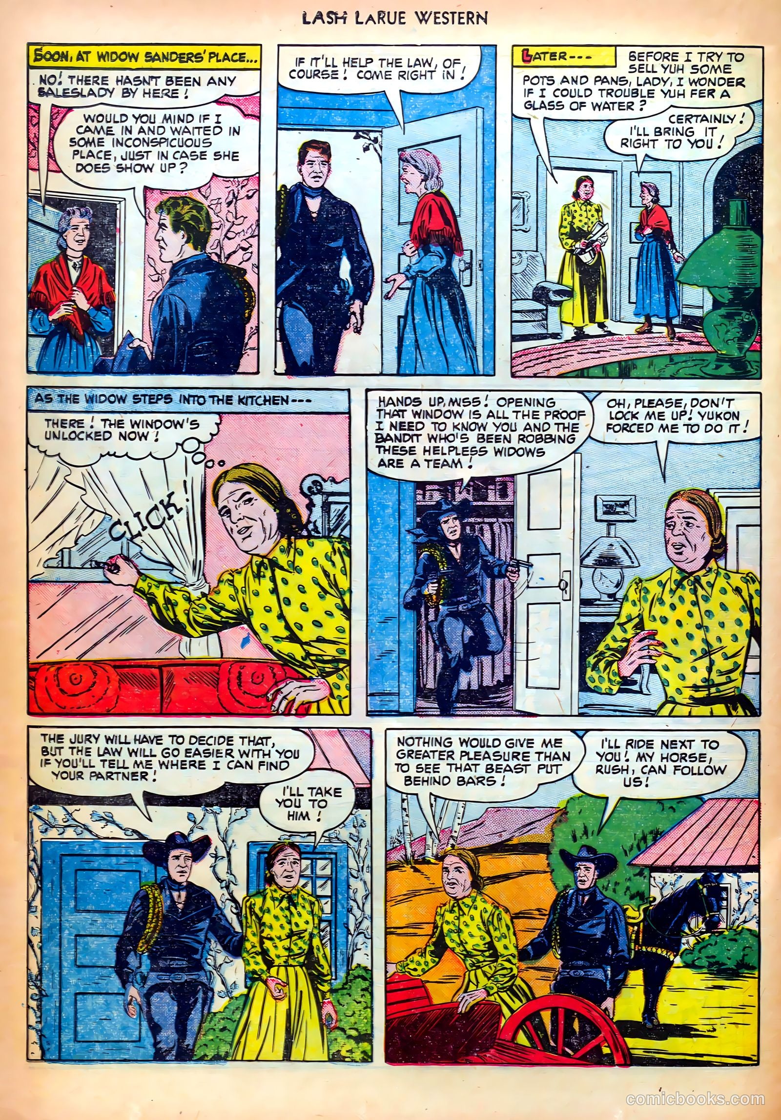 Lash LaRue Western #18 (1951) — page 20 of 36