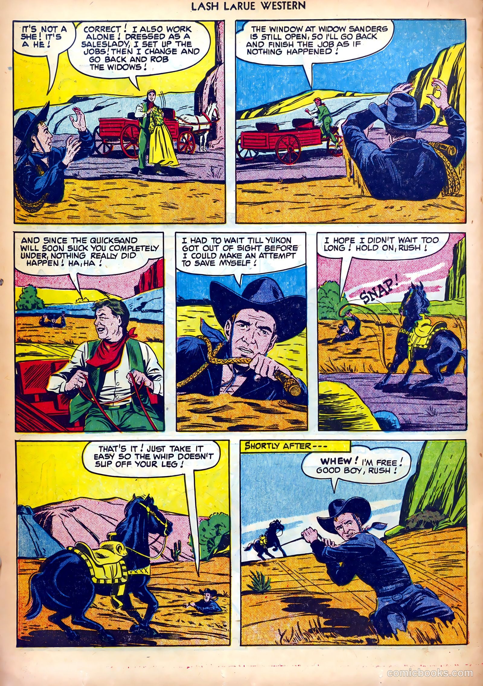 Lash LaRue Western #18 (1951) — page 22 of 36