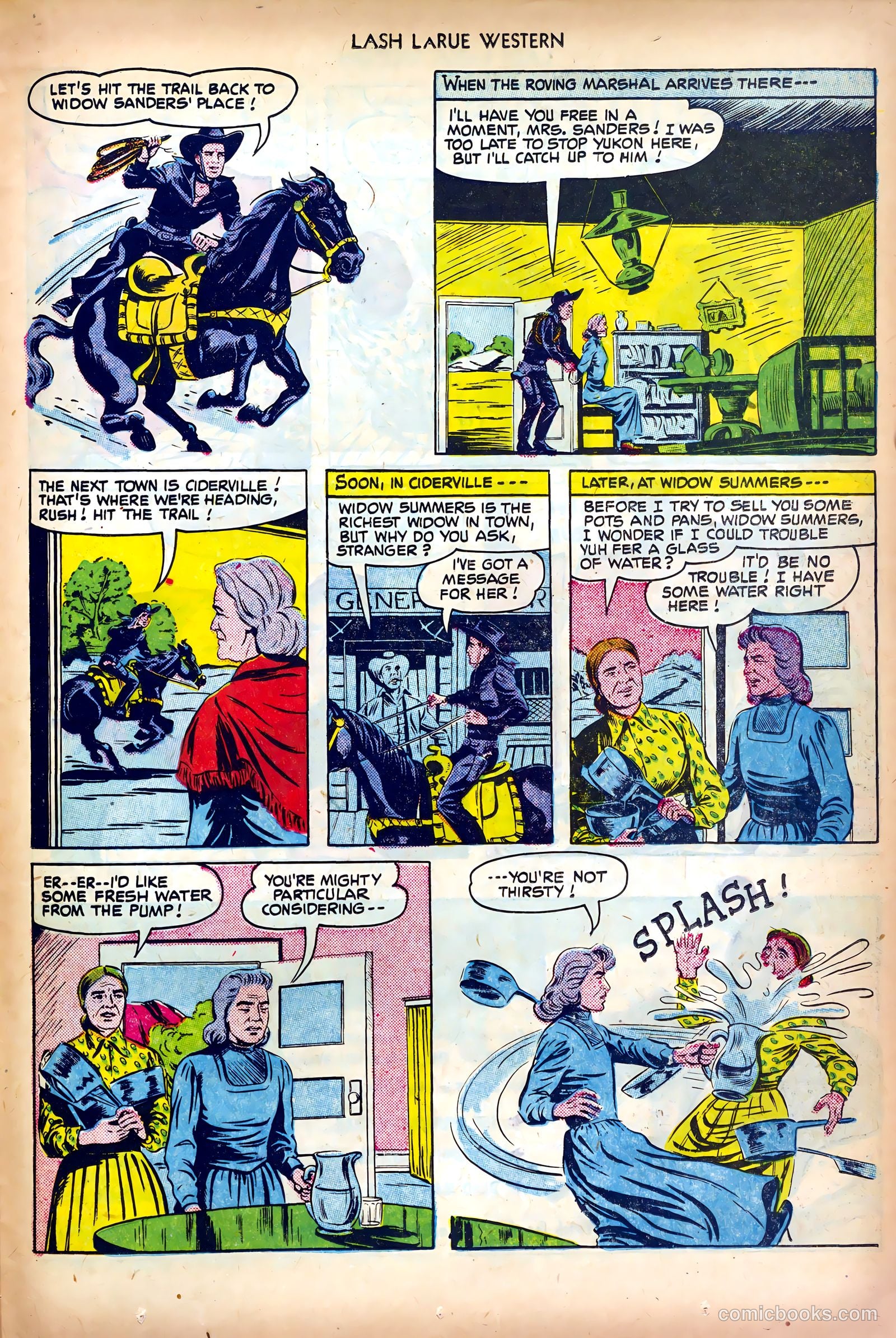 Lash LaRue Western #18 (1951) — page 23 of 36