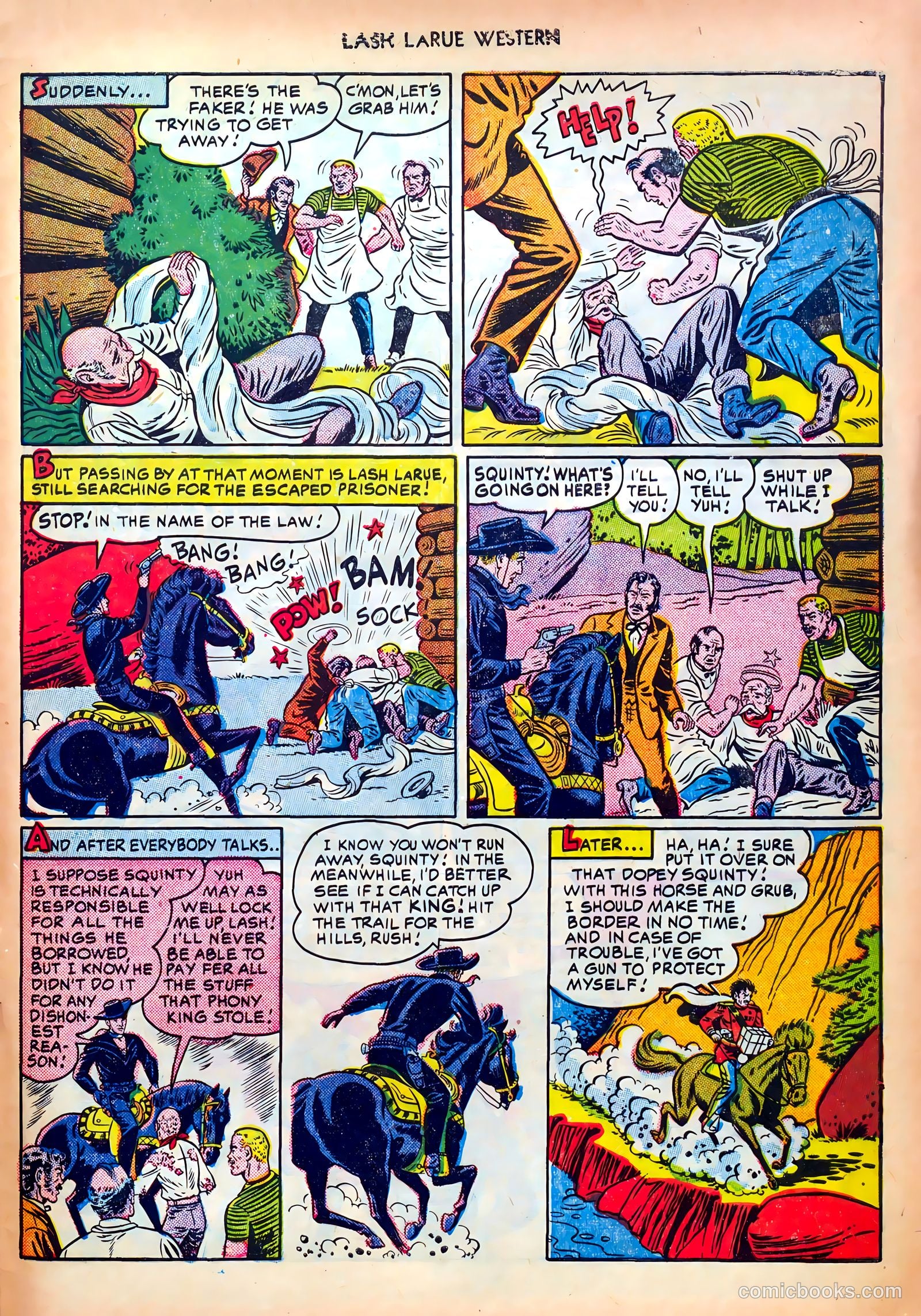Lash LaRue Western #18 (1951) — page 33 of 36