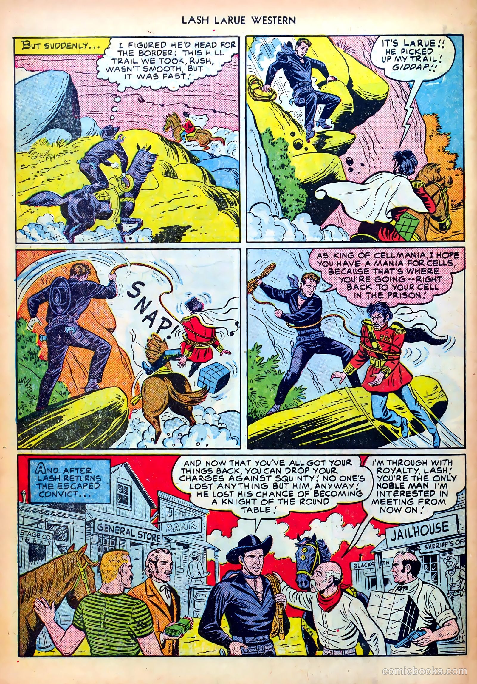 Lash LaRue Western #18 (1951) — page 34 of 36