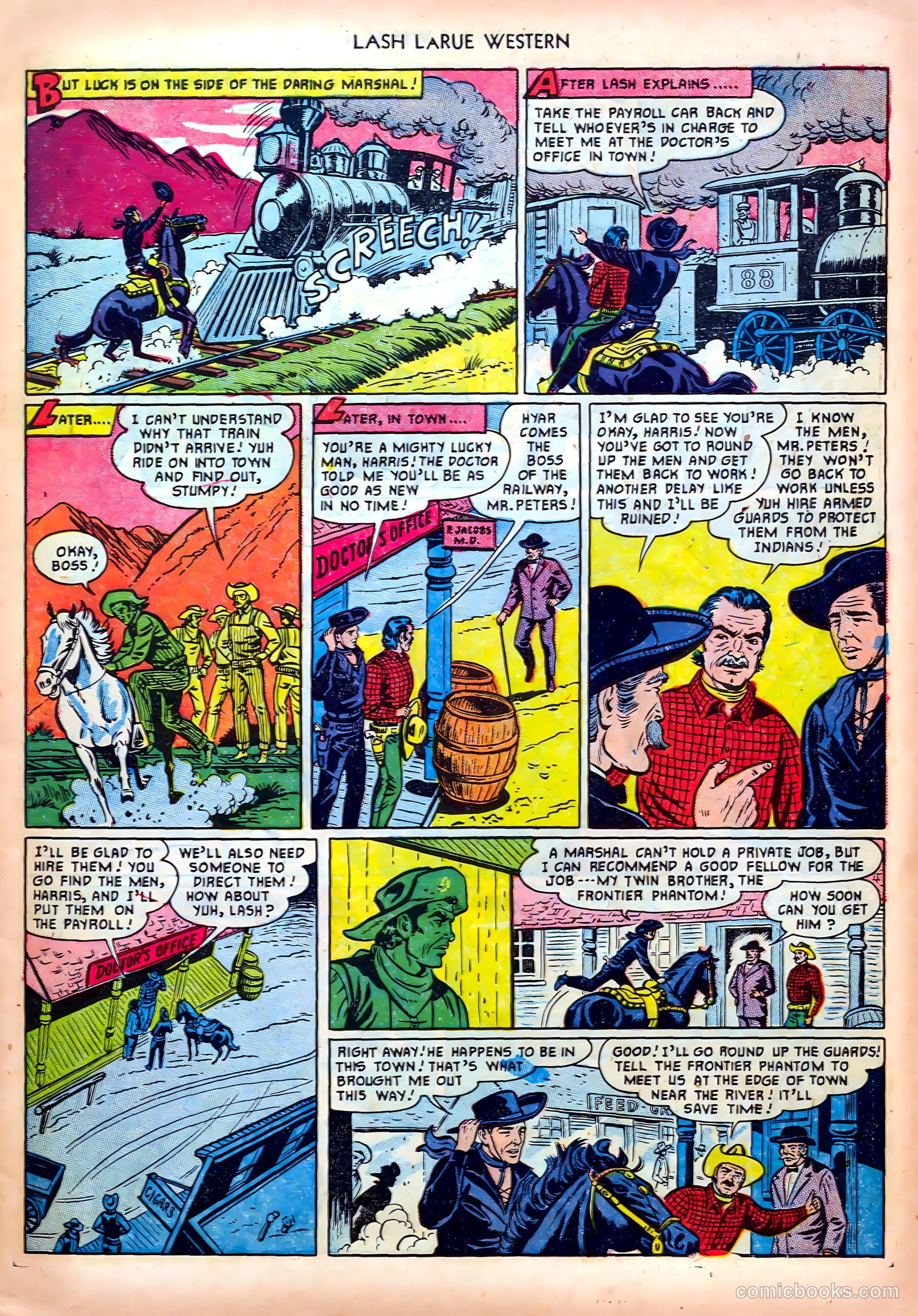 Lash LaRue Western #19 (1951) — page 7 of 36