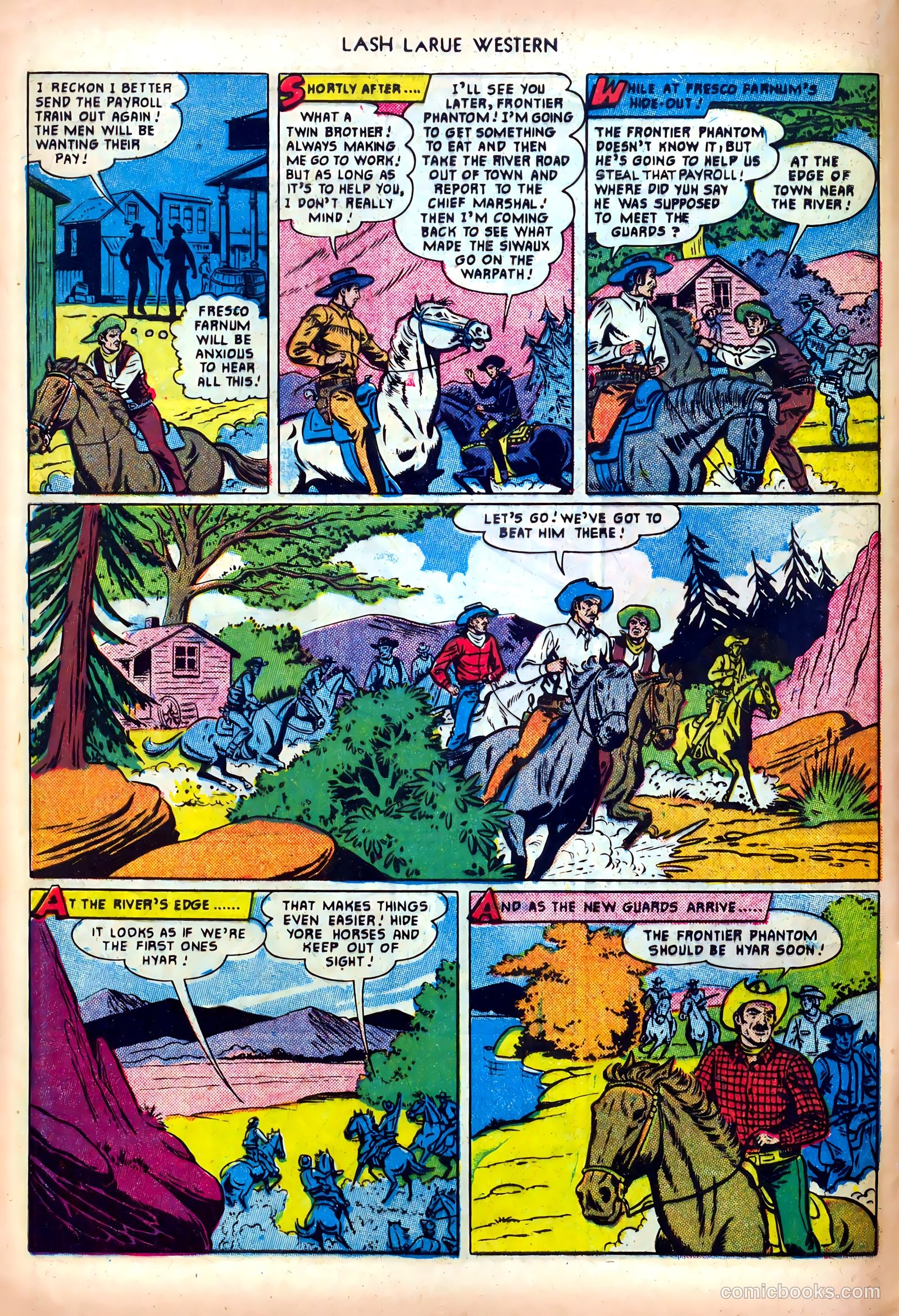 Lash LaRue Western #19 (1951) — page 8 of 36