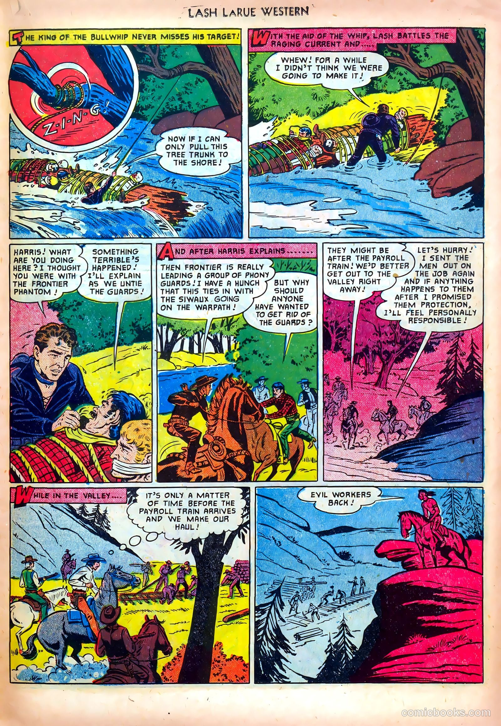Lash LaRue Western #19 (1951) — page 19 of 36