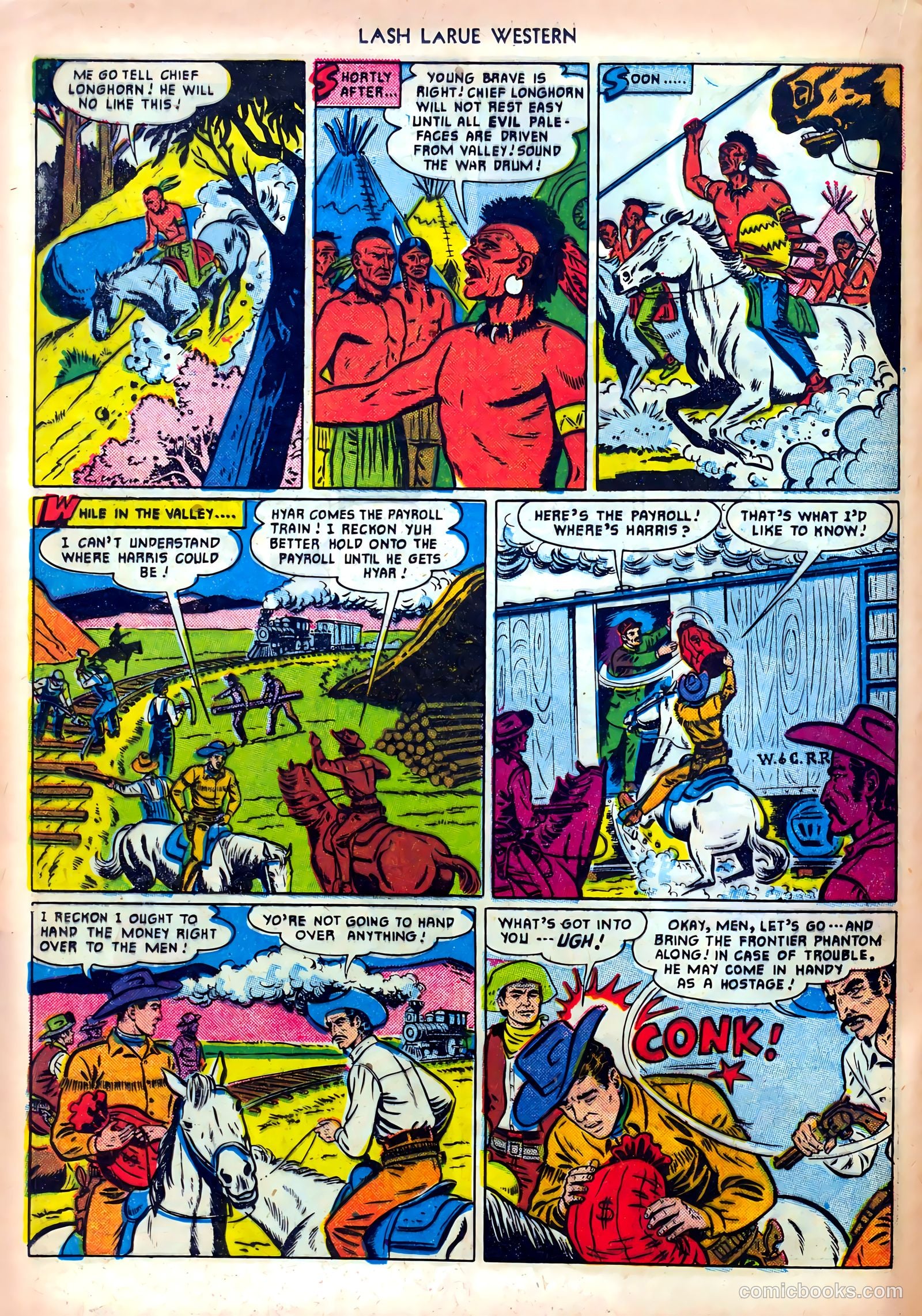 Lash LaRue Western #19 (1951) — page 20 of 36