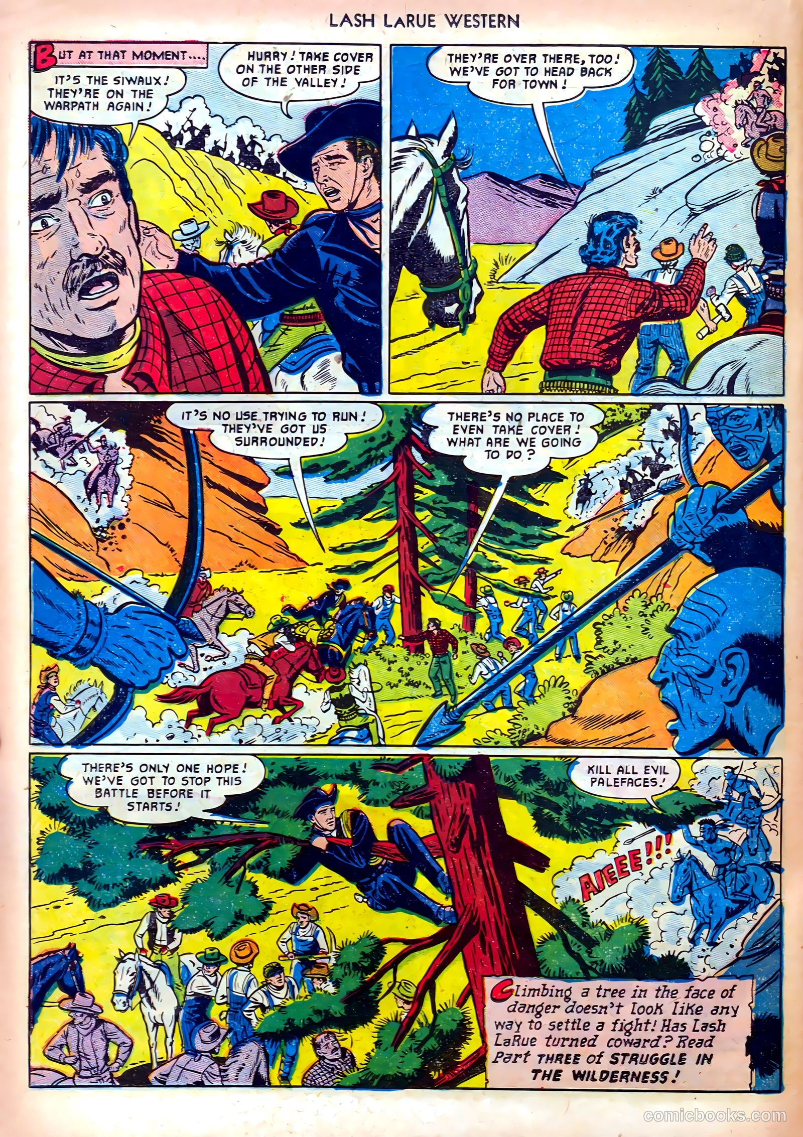 Lash LaRue Western #19 (1951) — page 22 of 36