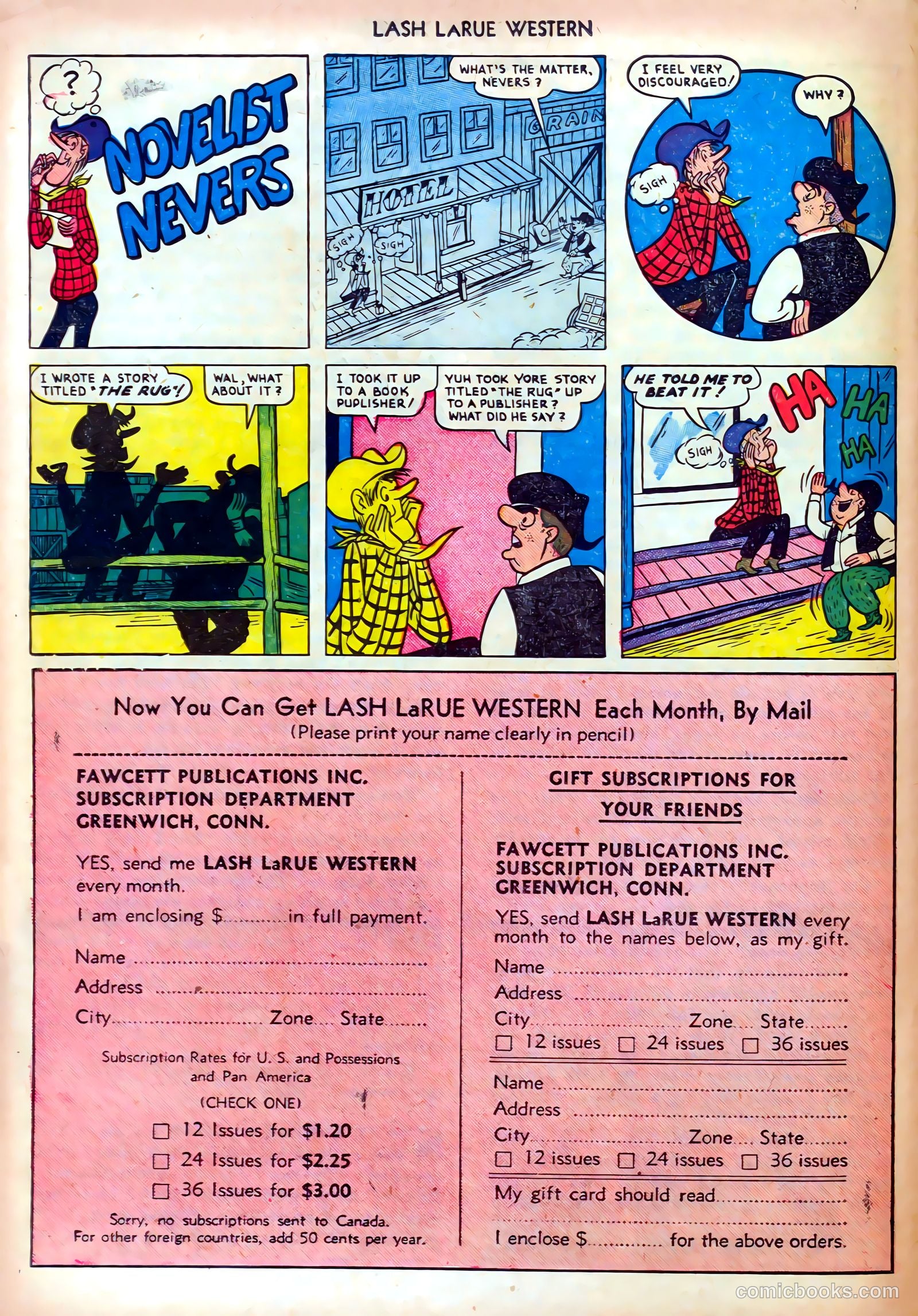 Lash LaRue Western #19 (1951) — page 26 of 36