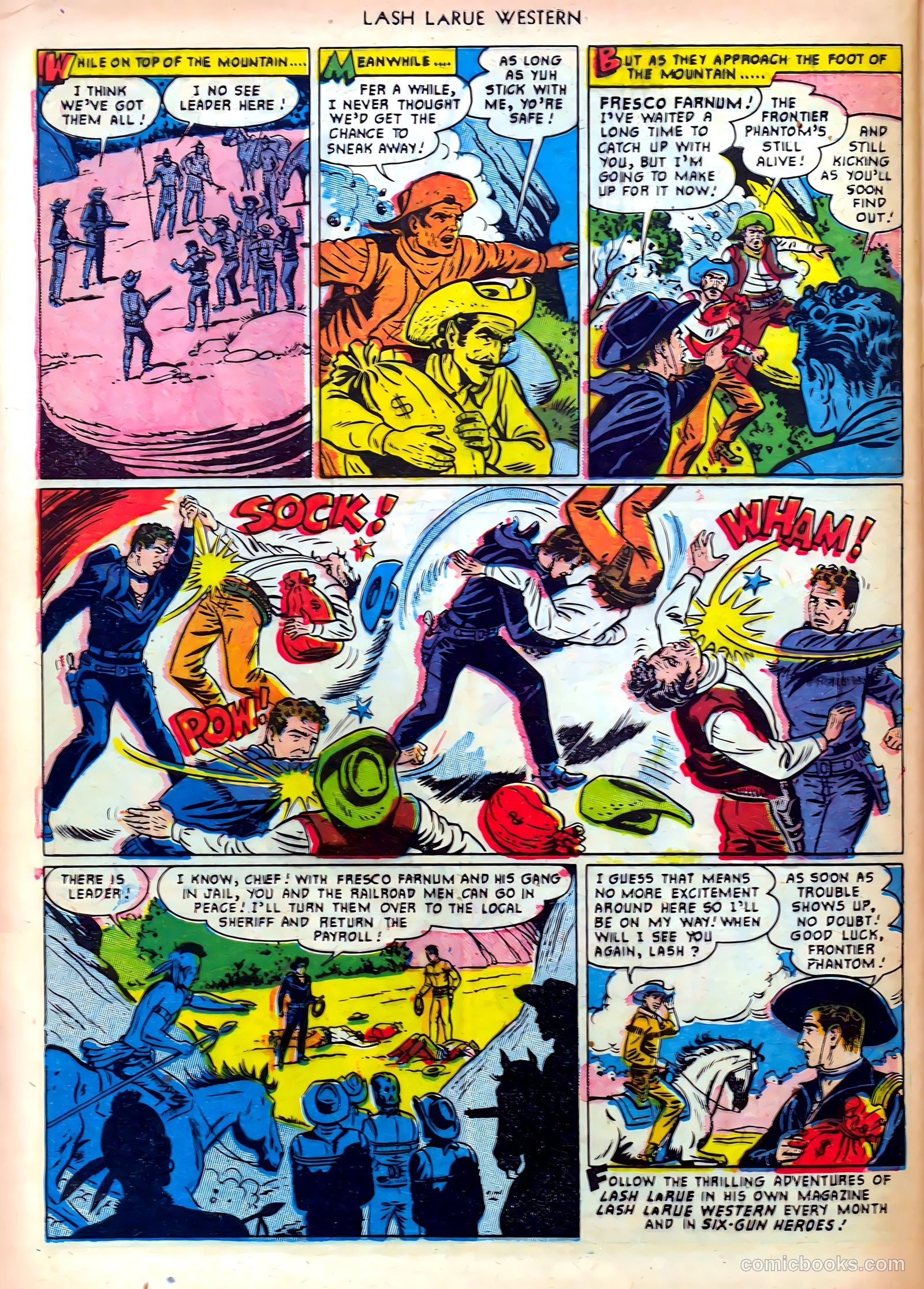 Lash LaRue Western #19 (1951) — page 32 of 36