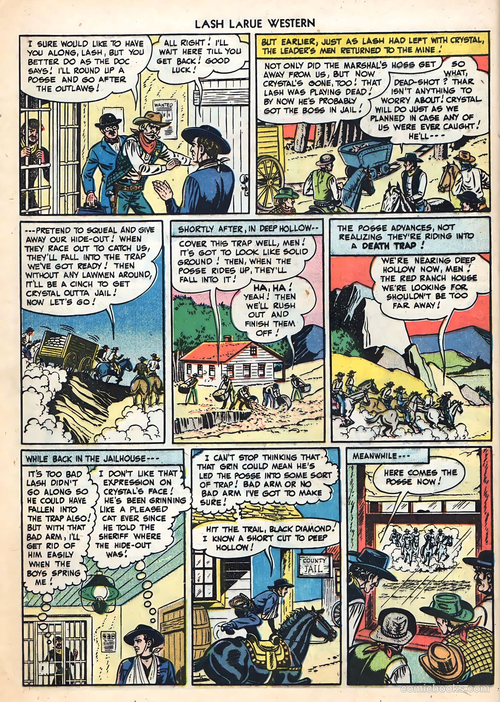 Lash LaRue Western #2 (1949) — page 8 of 36