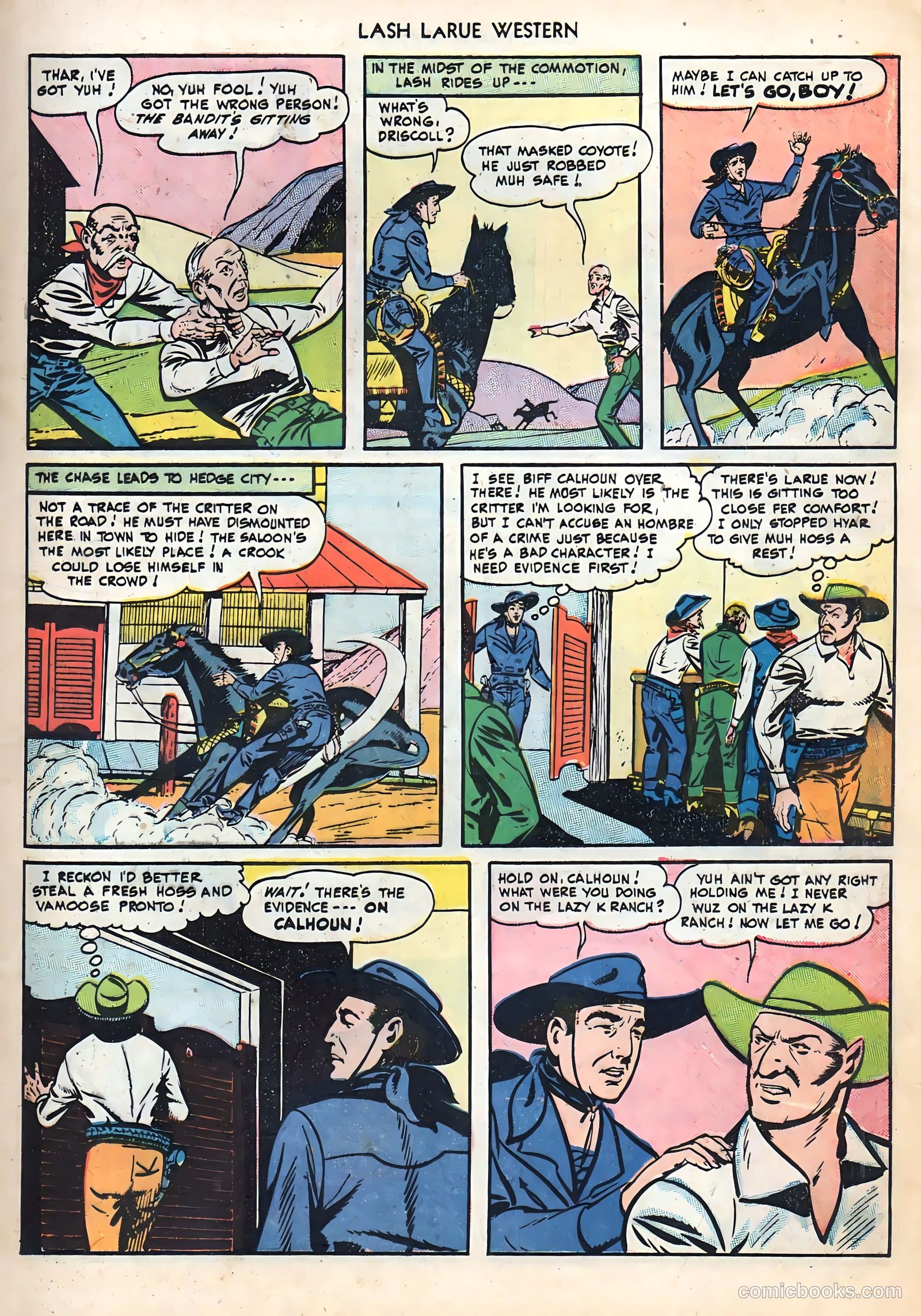 Lash LaRue Western #2 (1949) — page 17 of 36
