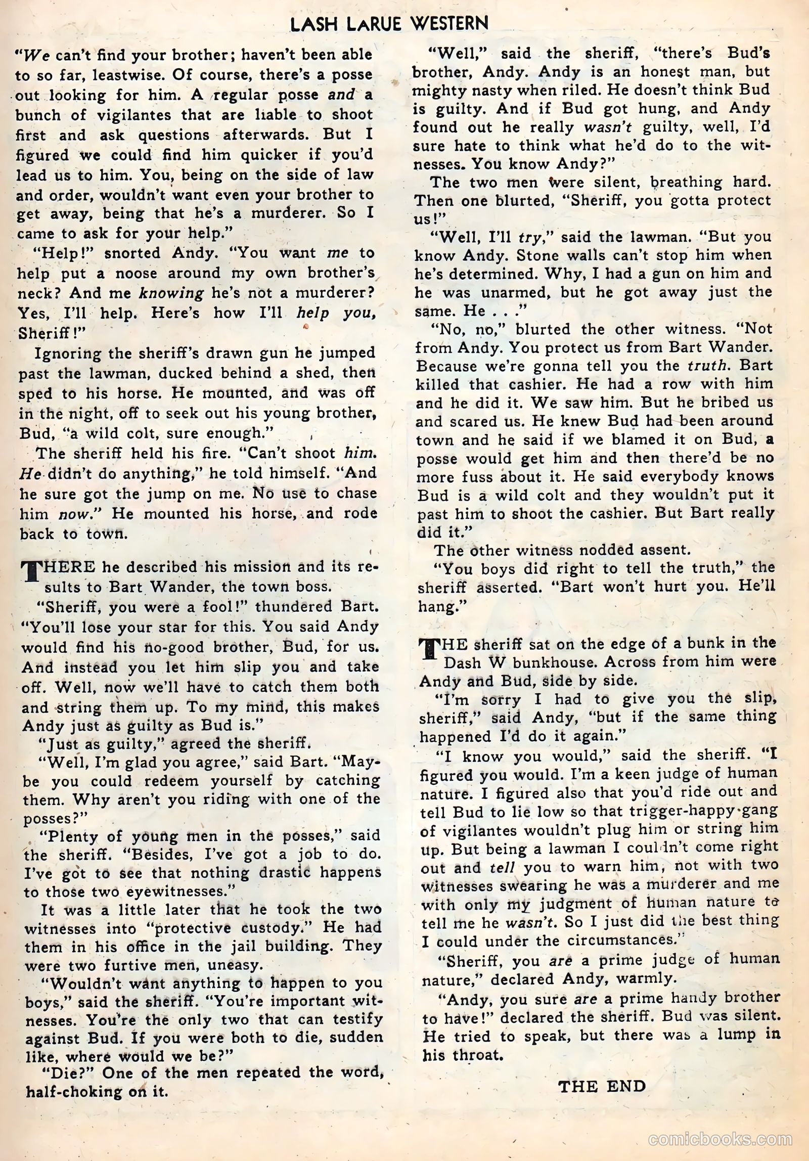 Lash LaRue Western #2 (1949) — page 21 of 36