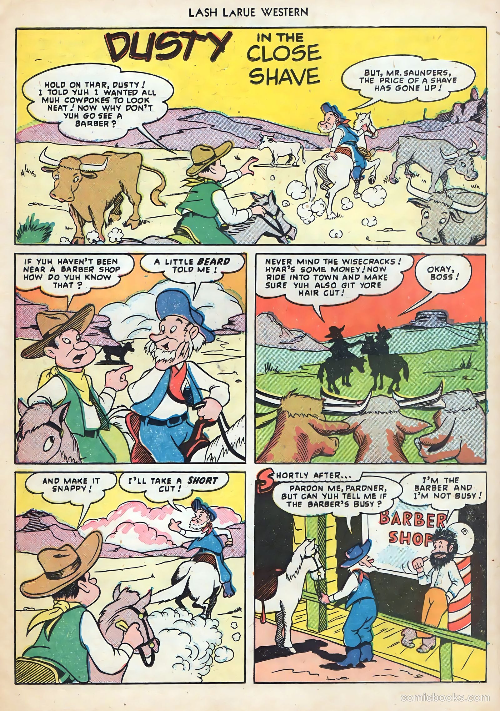 Lash LaRue Western #2 (1949) — page 22 of 36