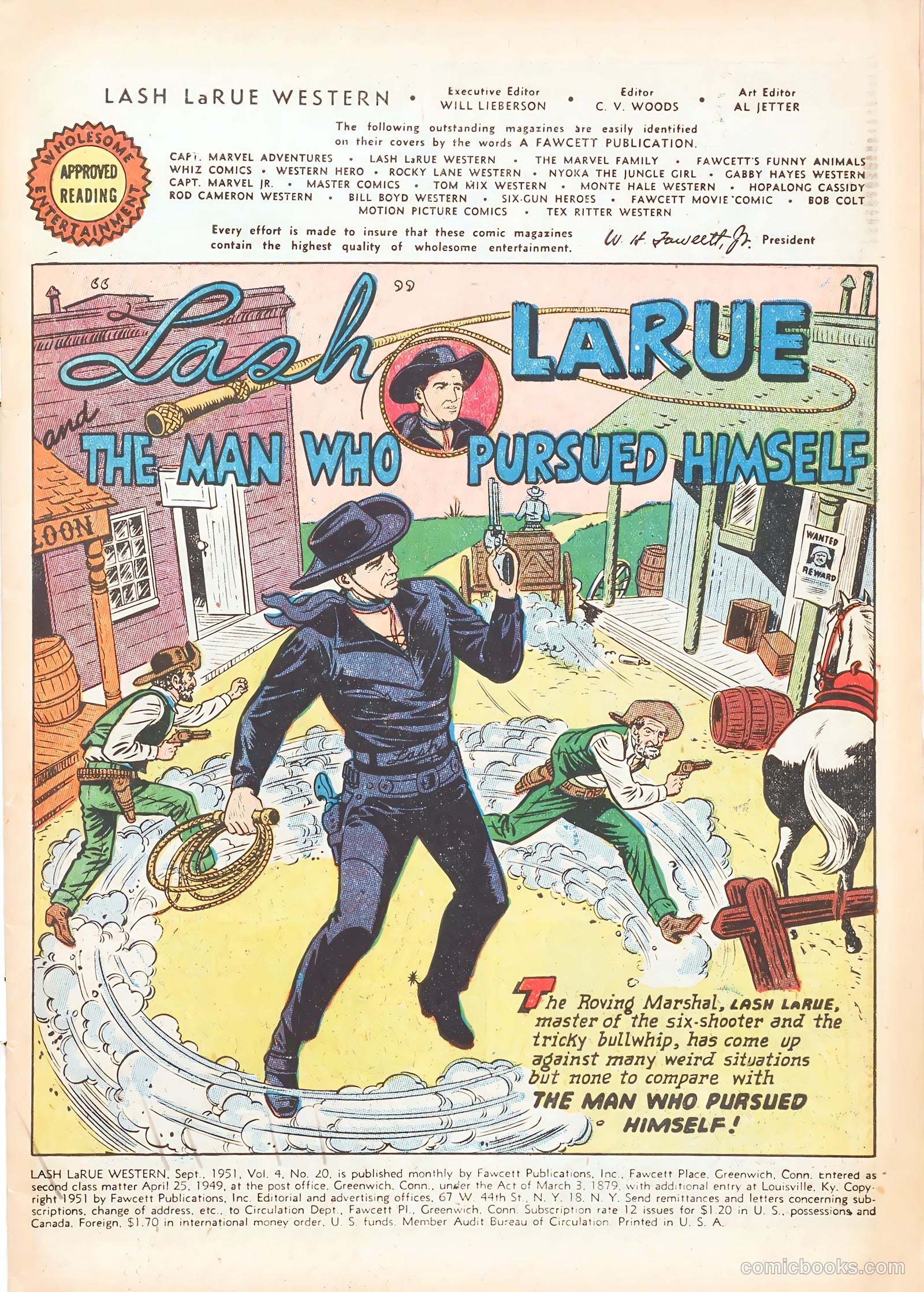 Lash LaRue Western #20 (1951) — page 3 of 36