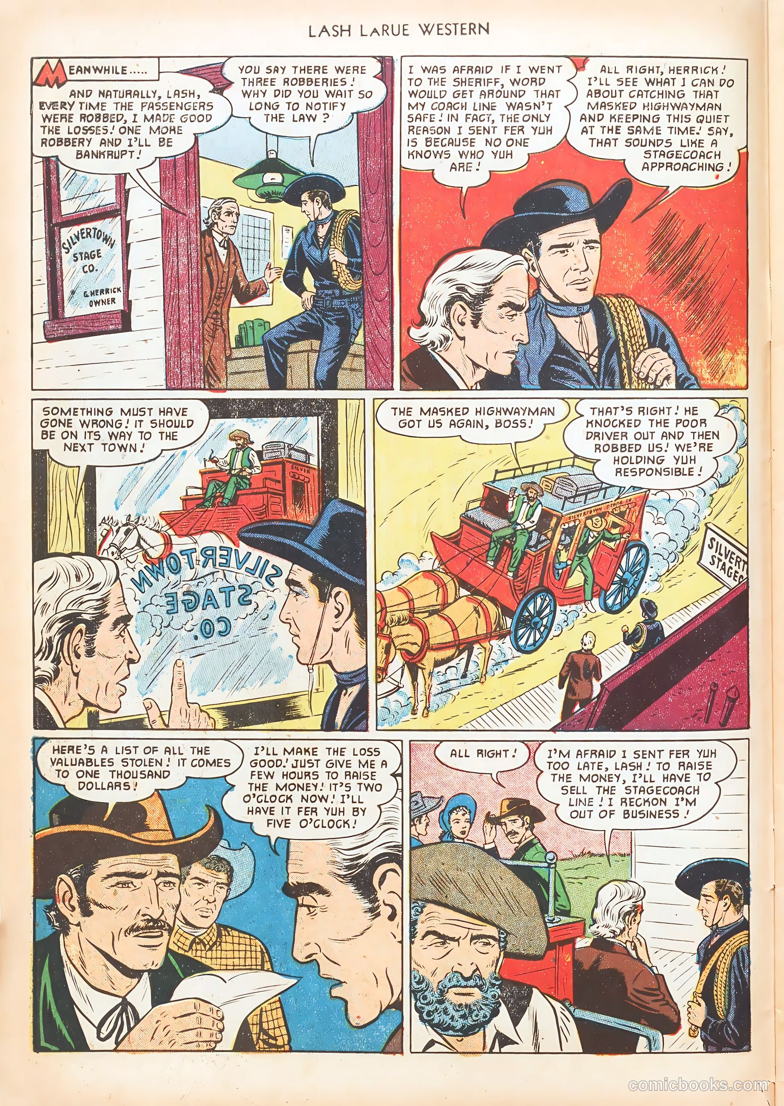 Lash LaRue Western #20 (1951) — page 6 of 36