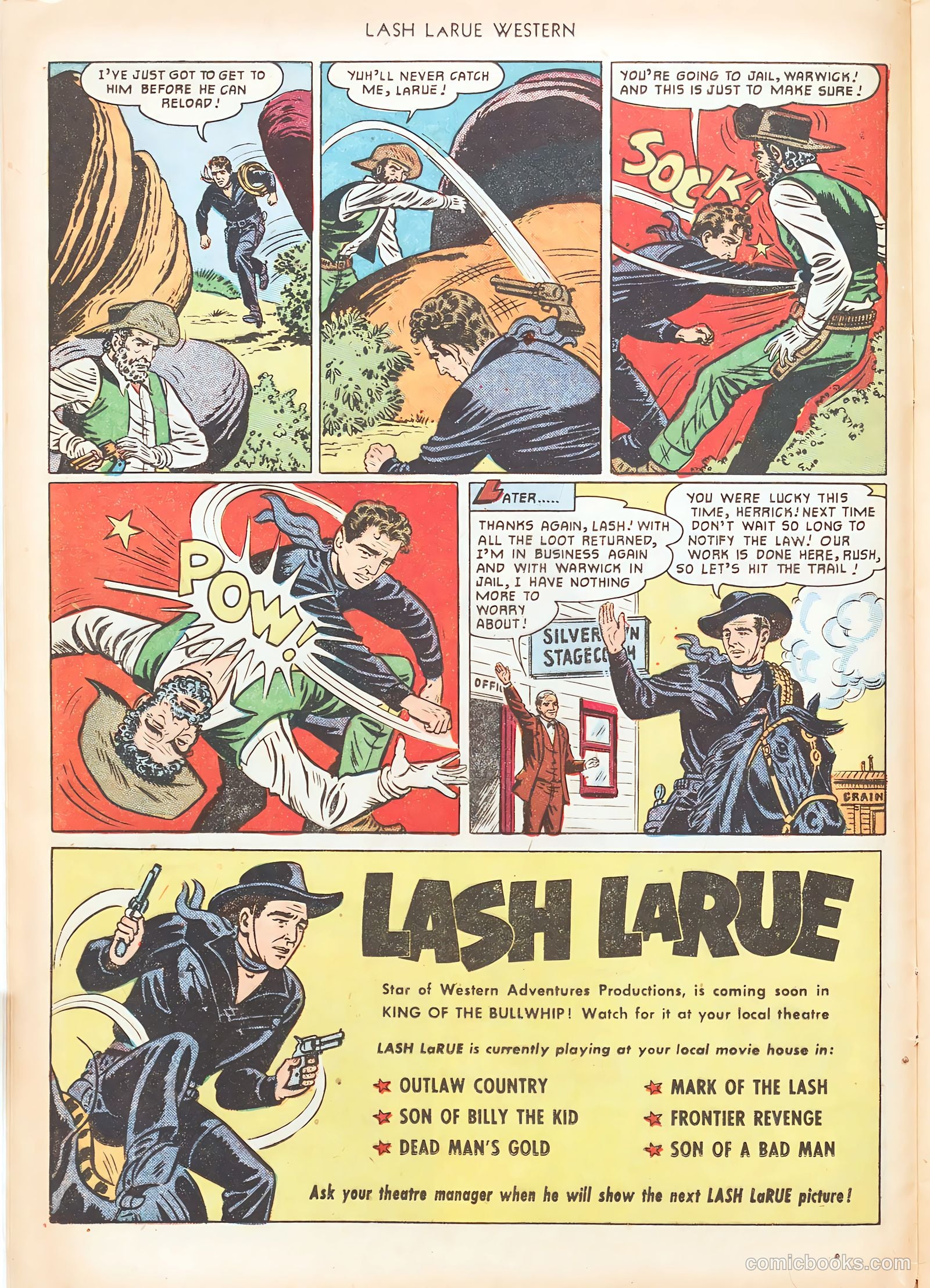 Lash LaRue Western #20 (1951) — page 12 of 36