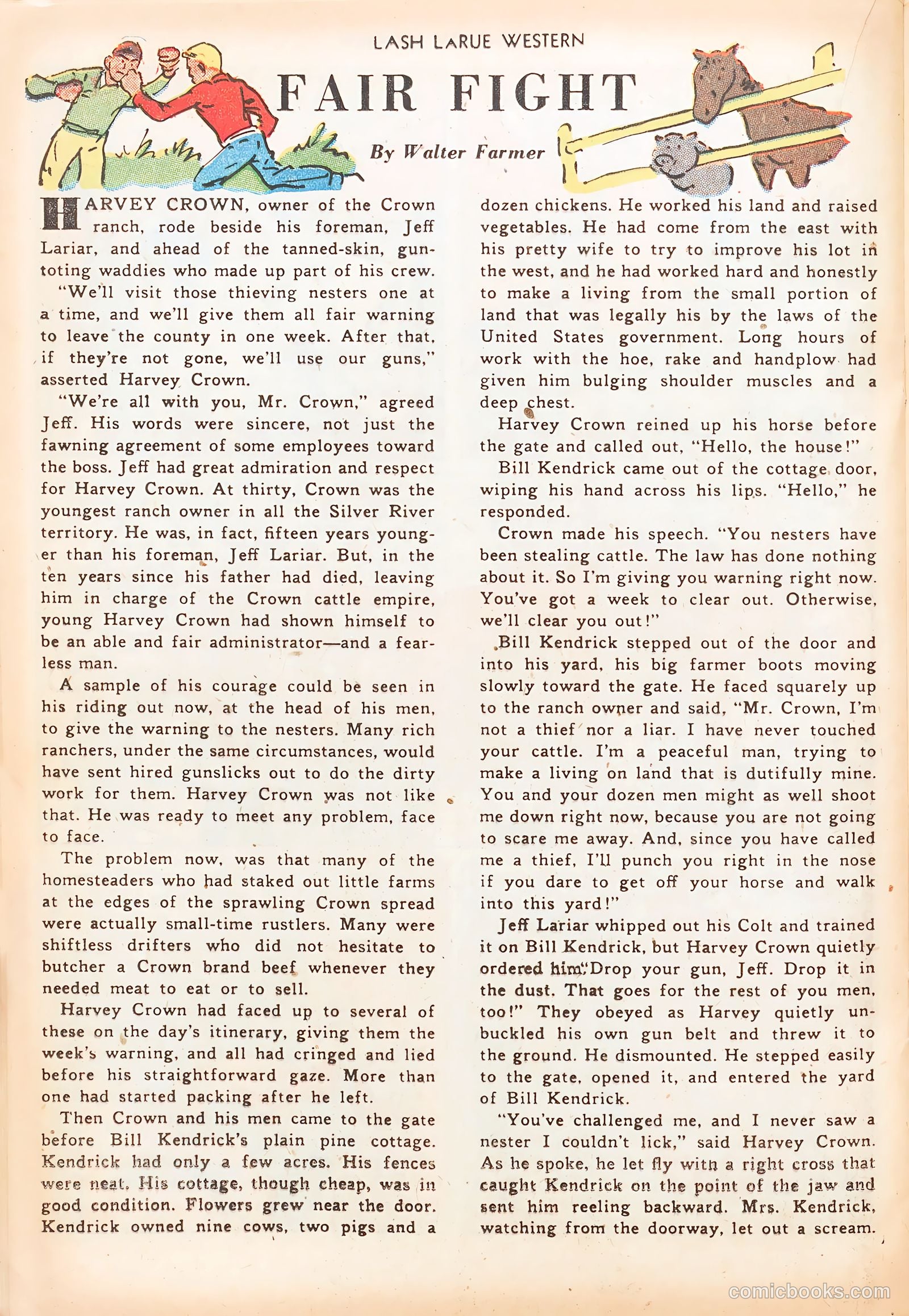 Lash LaRue Western #20 (1951) — page 20 of 36
