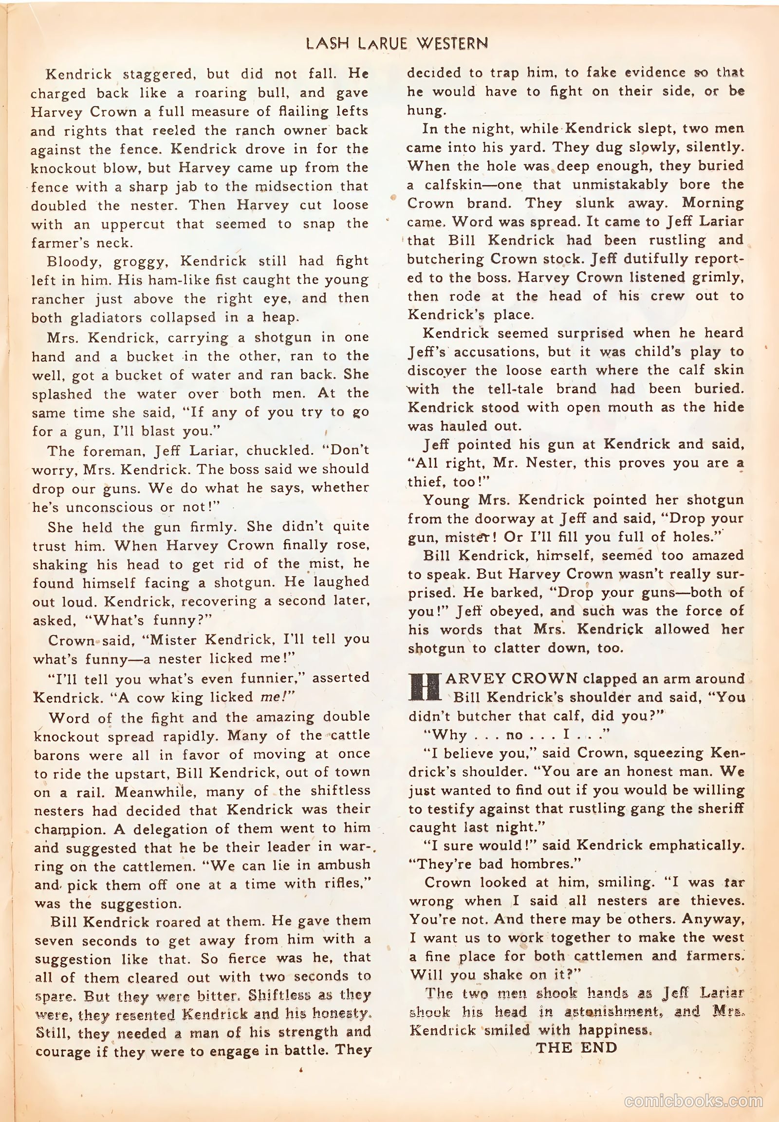 Lash LaRue Western #20 (1951) — page 21 of 36