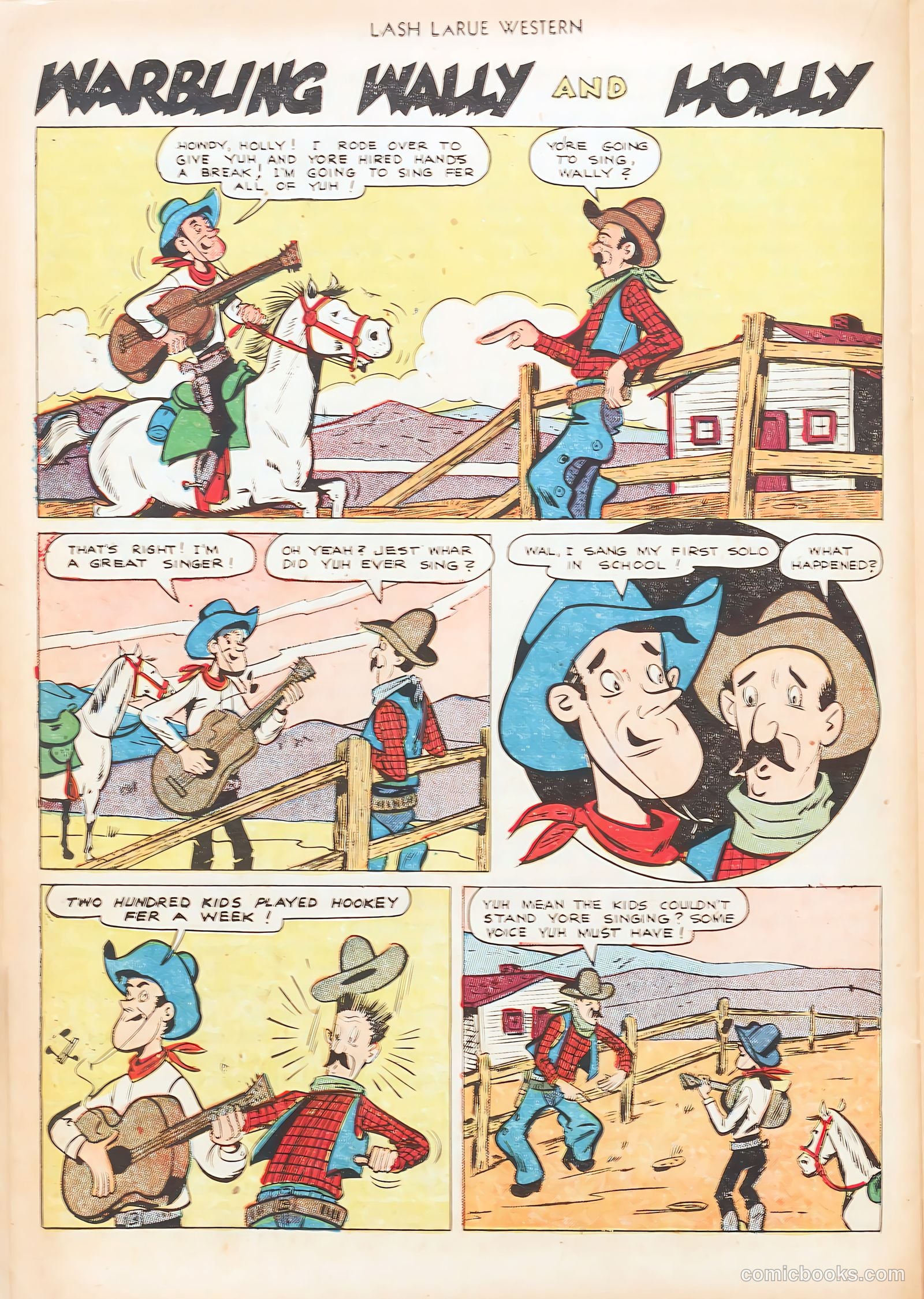 Lash LaRue Western #20 (1951) — page 22 of 36