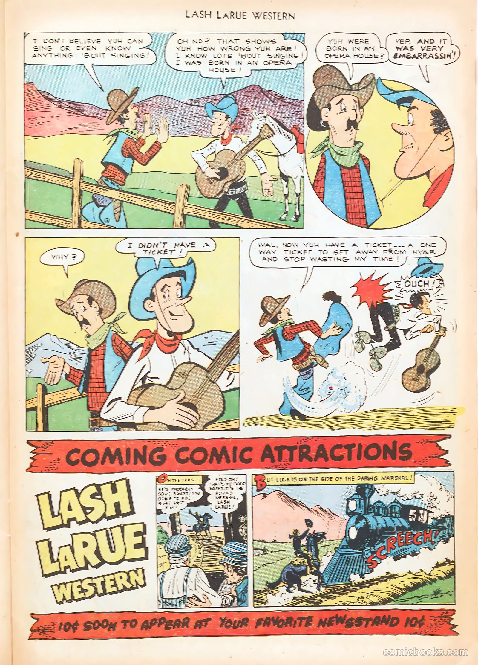 Lash LaRue Western #20 (1951) — page 23 of 36