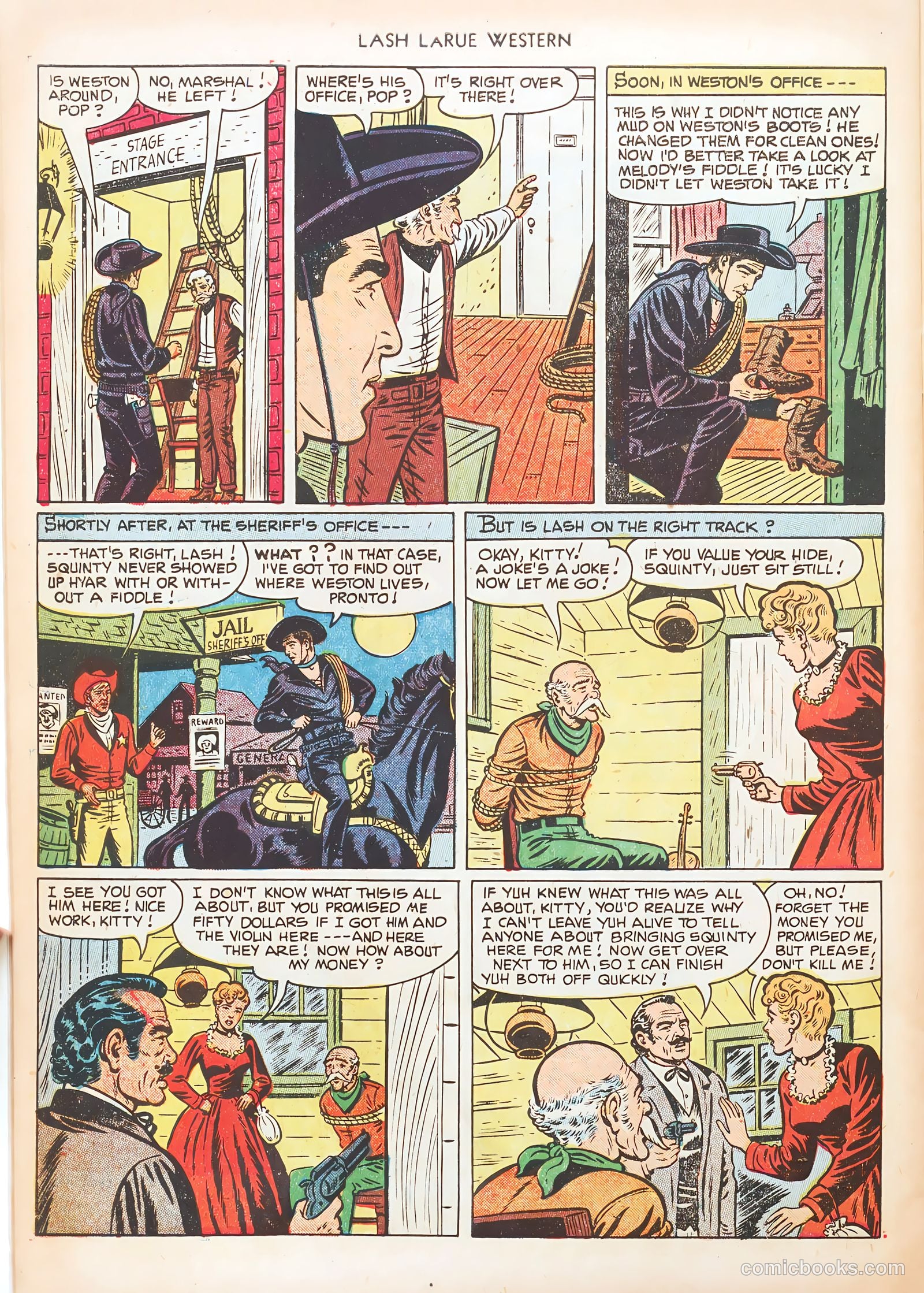 Lash LaRue Western #20 (1951) — page 30 of 36