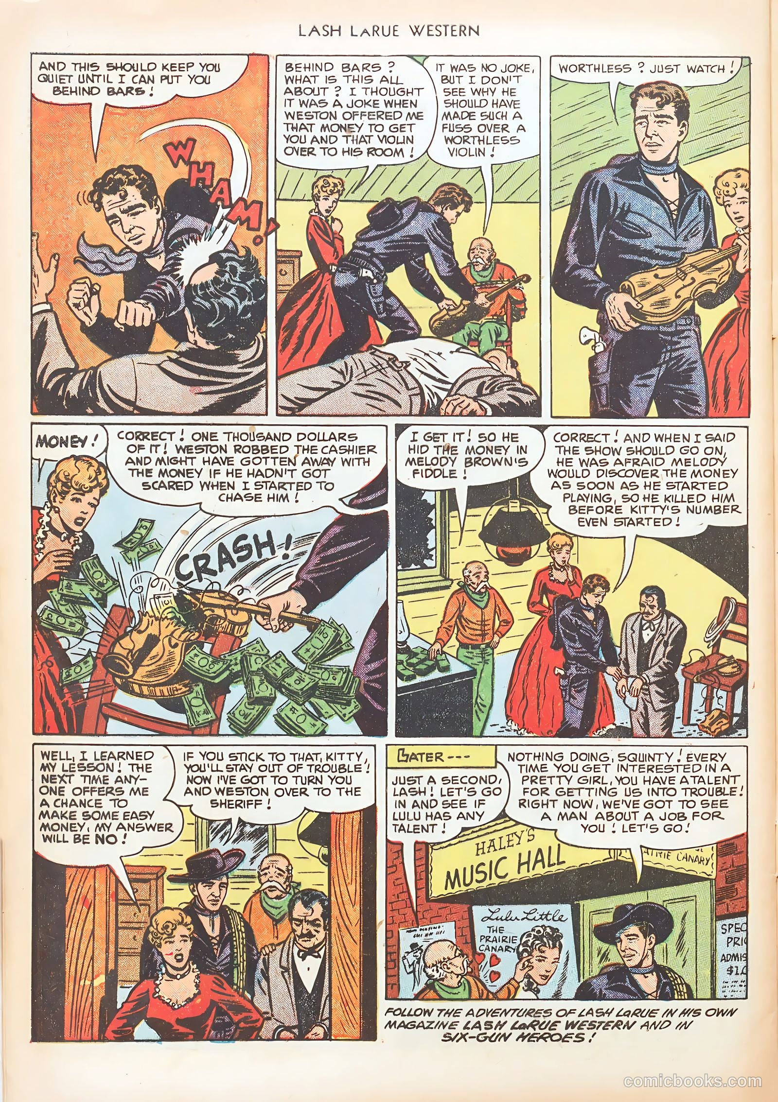 Lash LaRue Western #20 (1951) — page 32 of 36