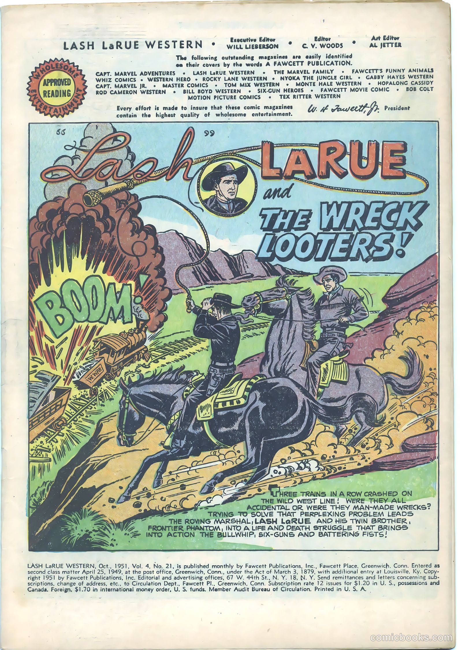 Lash LaRue Western #21 (1951) — page 3 of 36