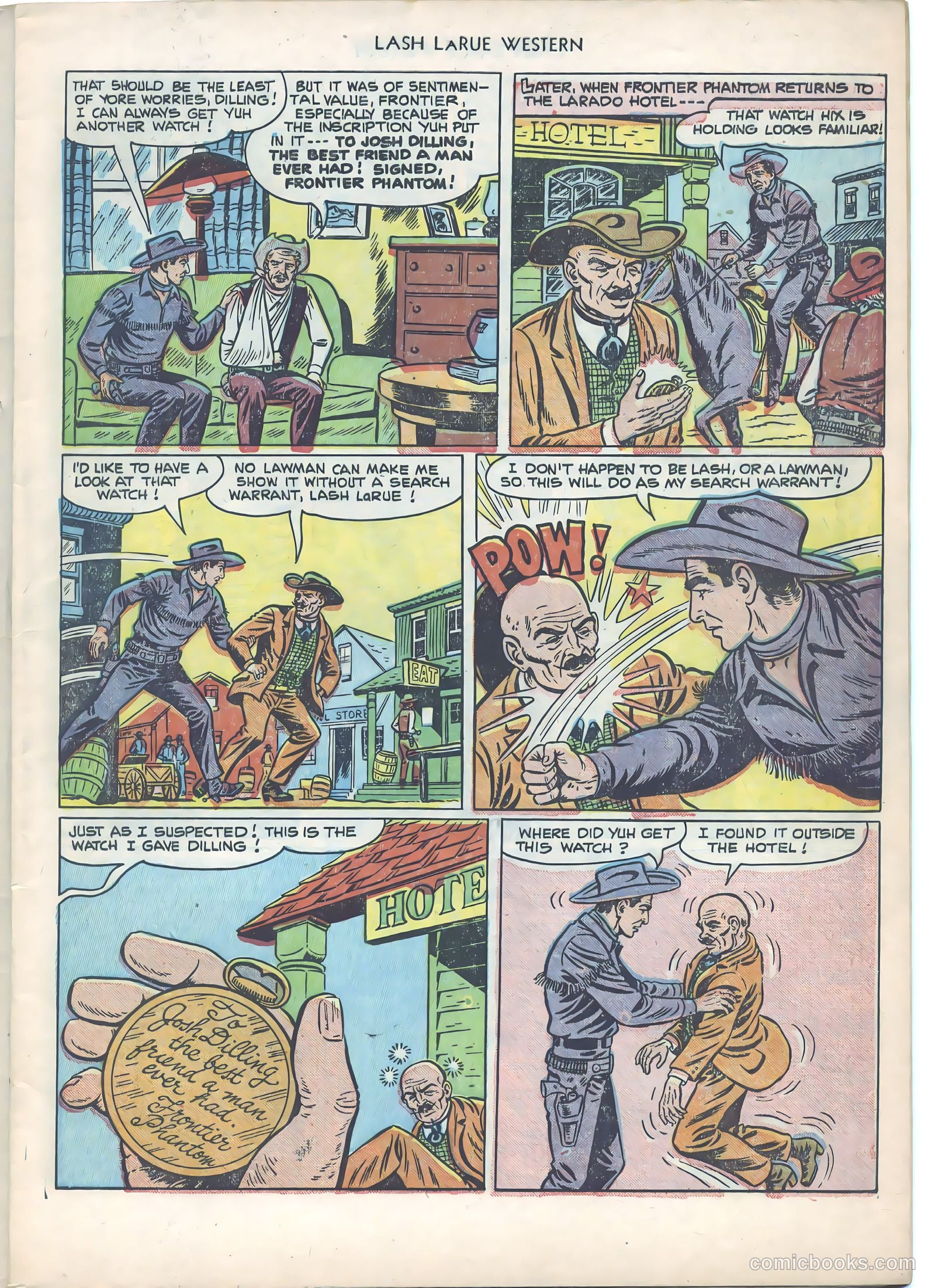 Lash LaRue Western #21 (1951) — page 7 of 36