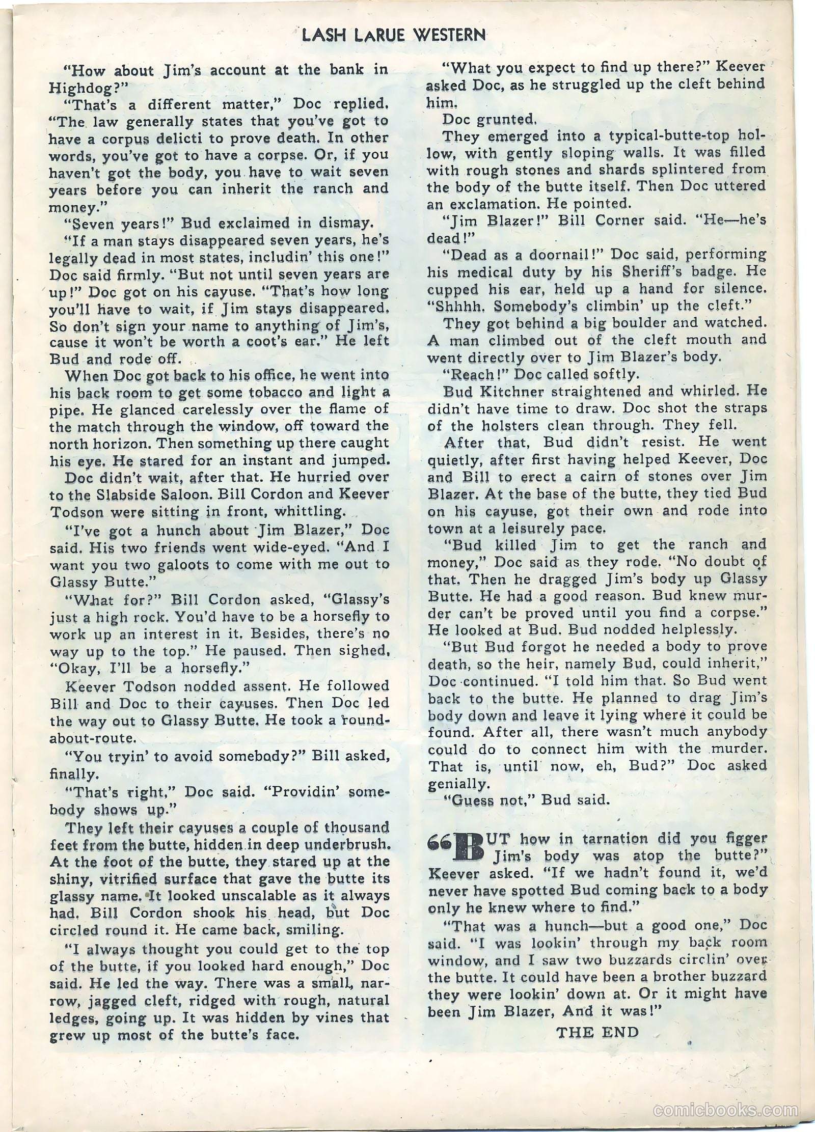 Lash LaRue Western #21 (1951) — page 17 of 36