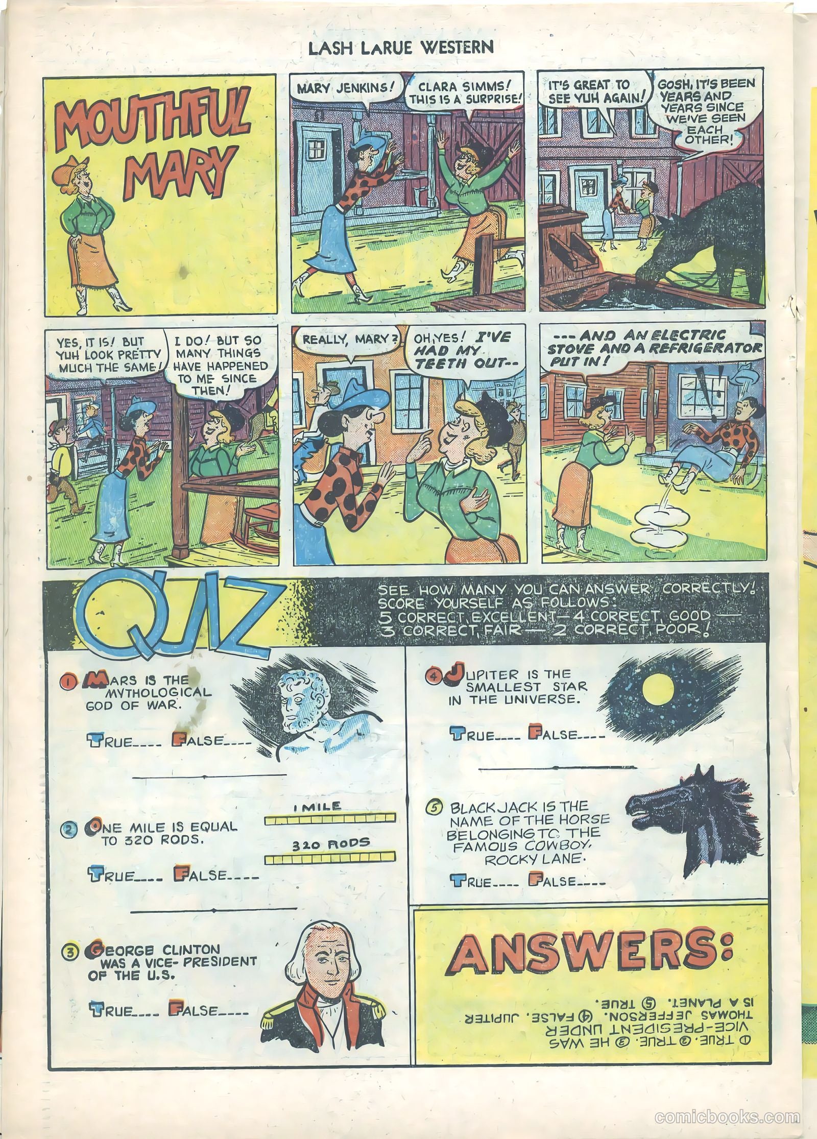 Lash LaRue Western #21 (1951) — page 22 of 36