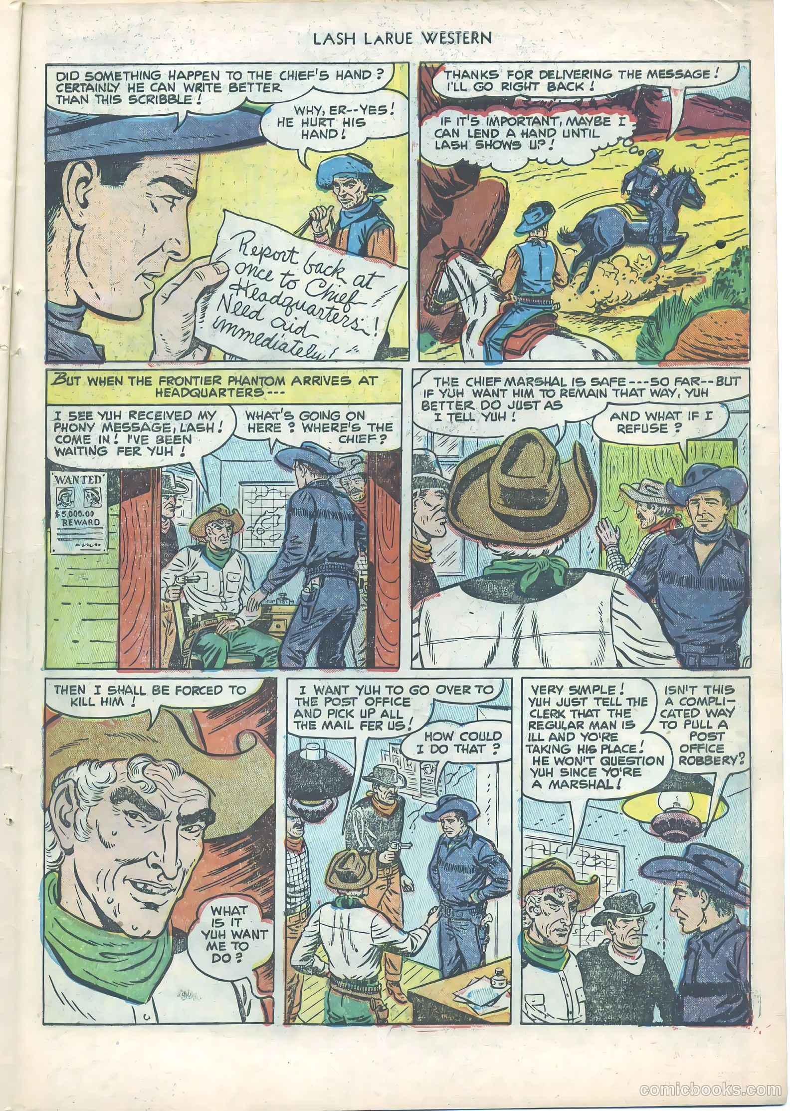 Lash LaRue Western #21 (1951) — page 27 of 36